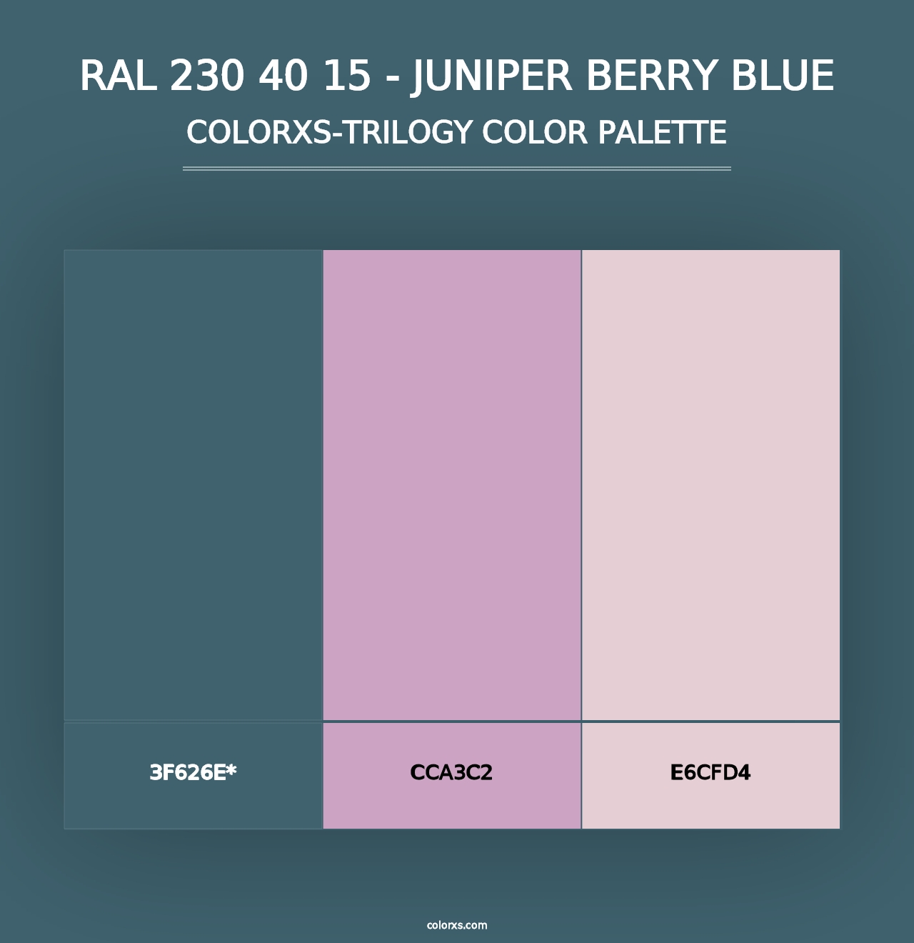 RAL 230 40 15 - Juniper Berry Blue - Colorxs Trilogy Palette