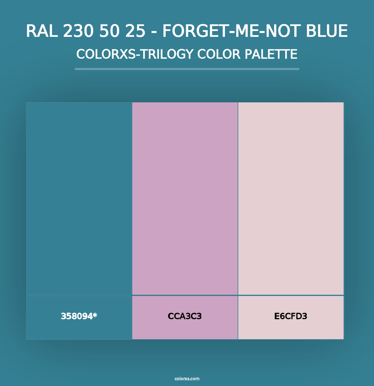 RAL 230 50 25 - Forget-Me-Not Blue - Colorxs Trilogy Palette