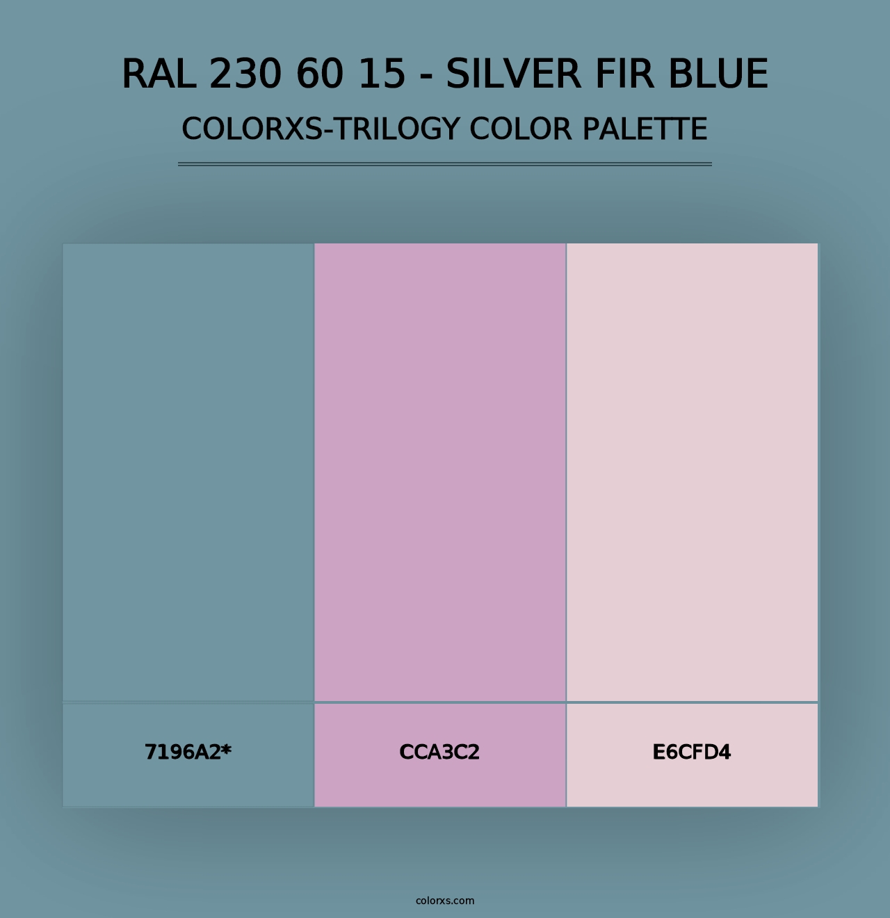 RAL 230 60 15 - Silver Fir Blue - Colorxs Trilogy Palette