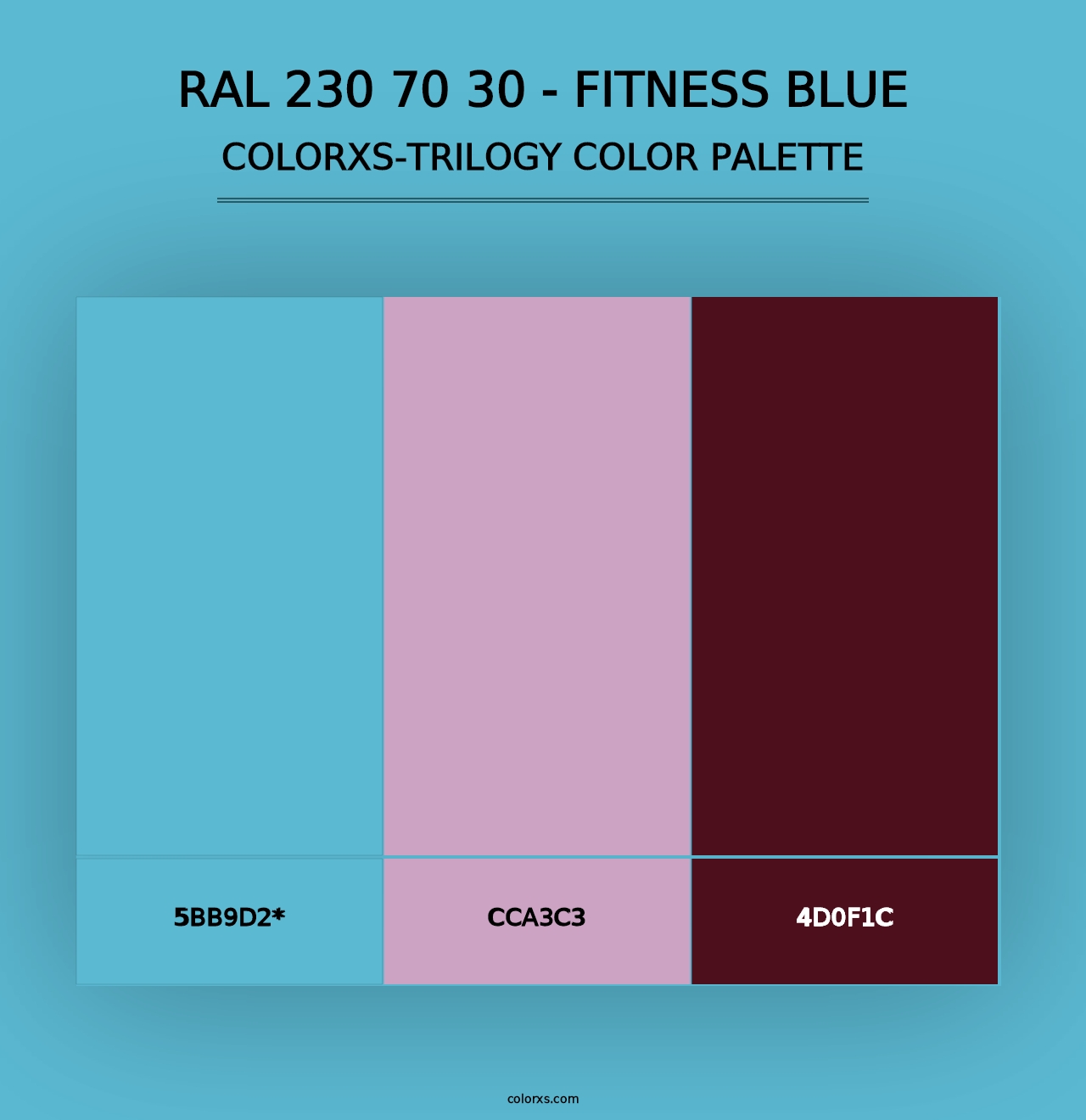 RAL 230 70 30 - Fitness Blue - Colorxs Trilogy Palette