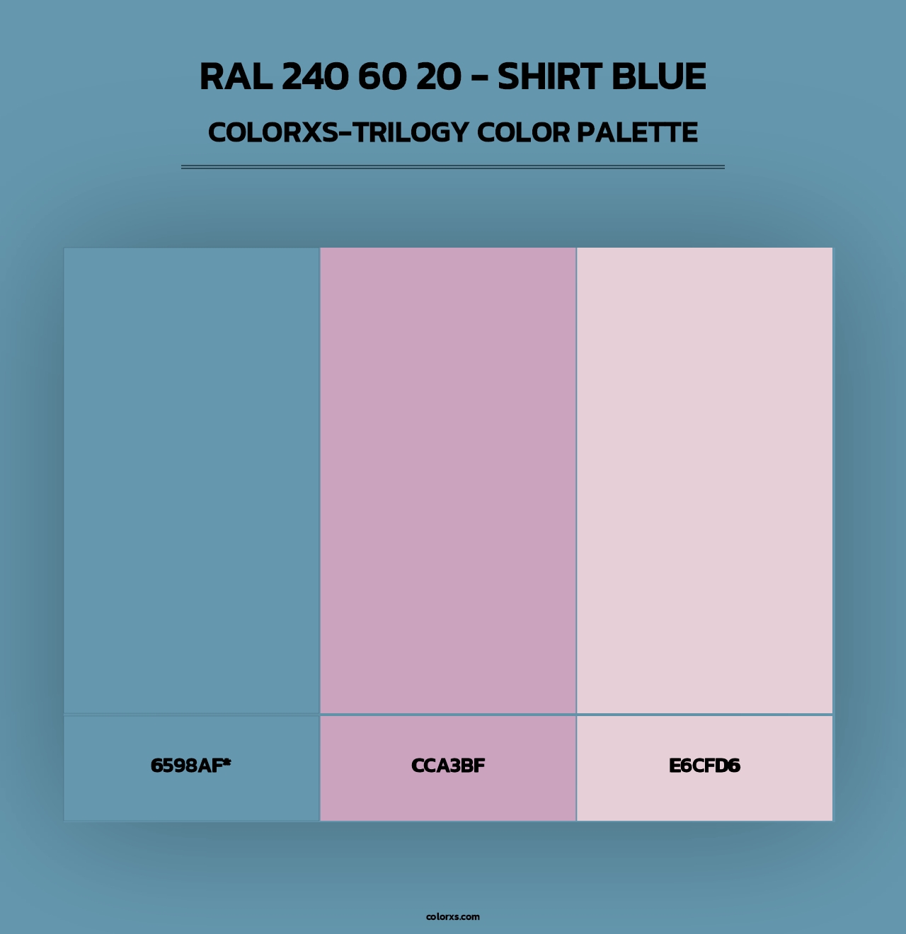 RAL 240 60 20 - Shirt Blue - Colorxs Trilogy Palette