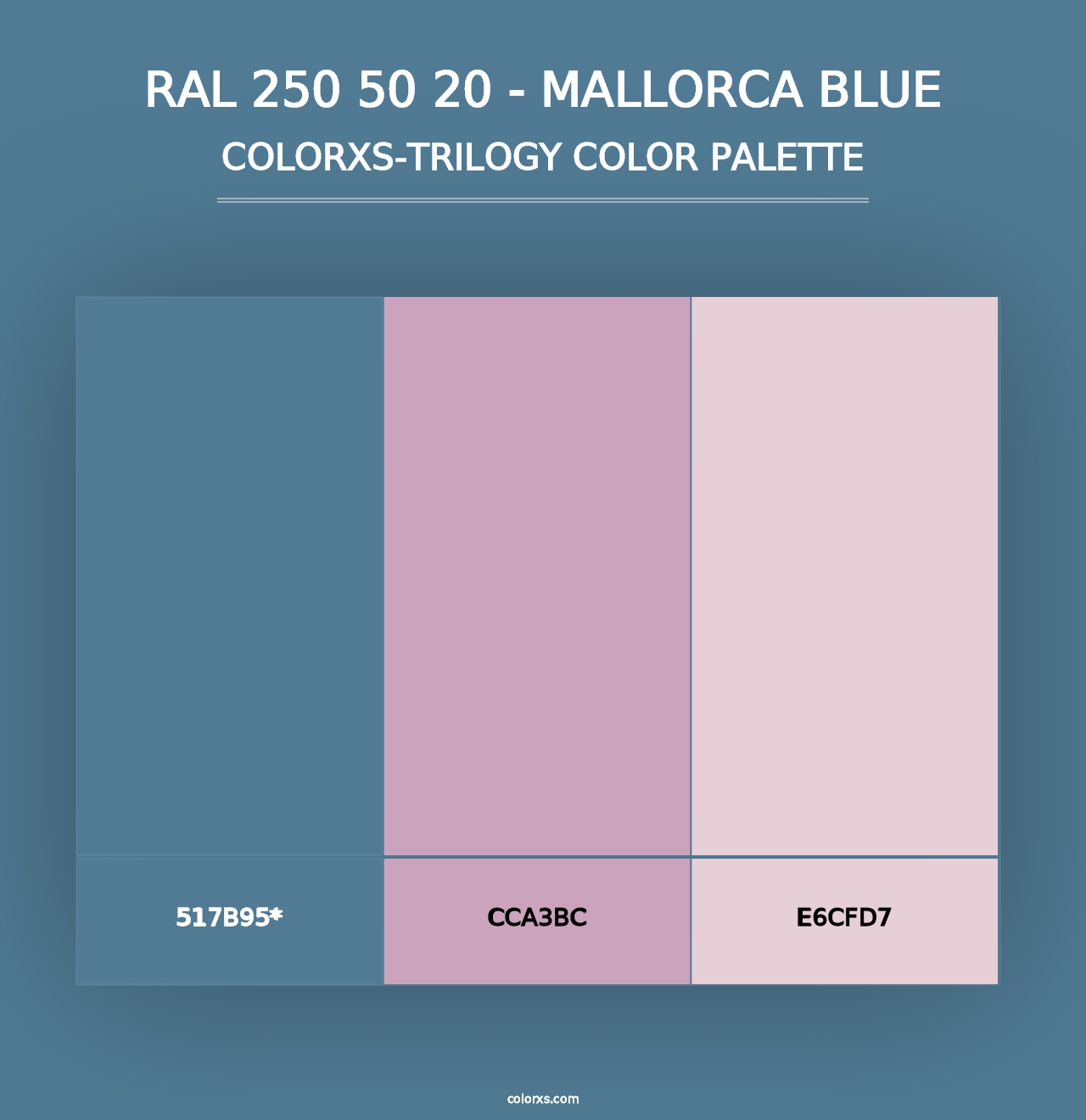 RAL 250 50 20 - Mallorca Blue - Colorxs Trilogy Palette