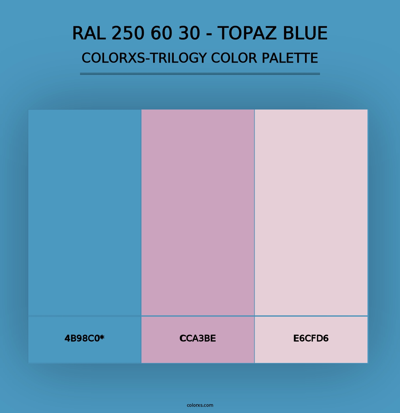 RAL 250 60 30 - Topaz Blue - Colorxs Trilogy Palette