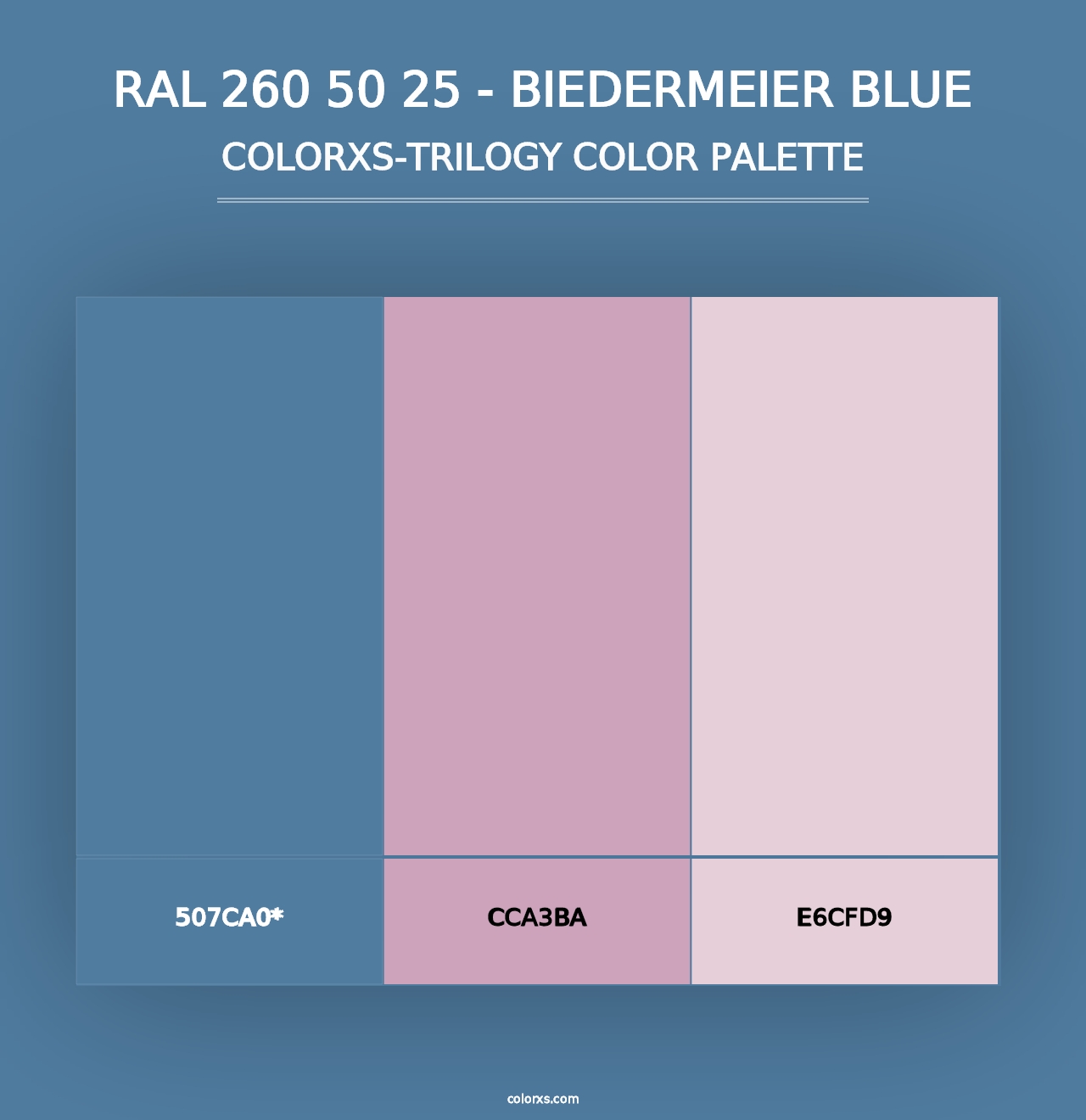 RAL 260 50 25 - Biedermeier Blue - Colorxs Trilogy Palette