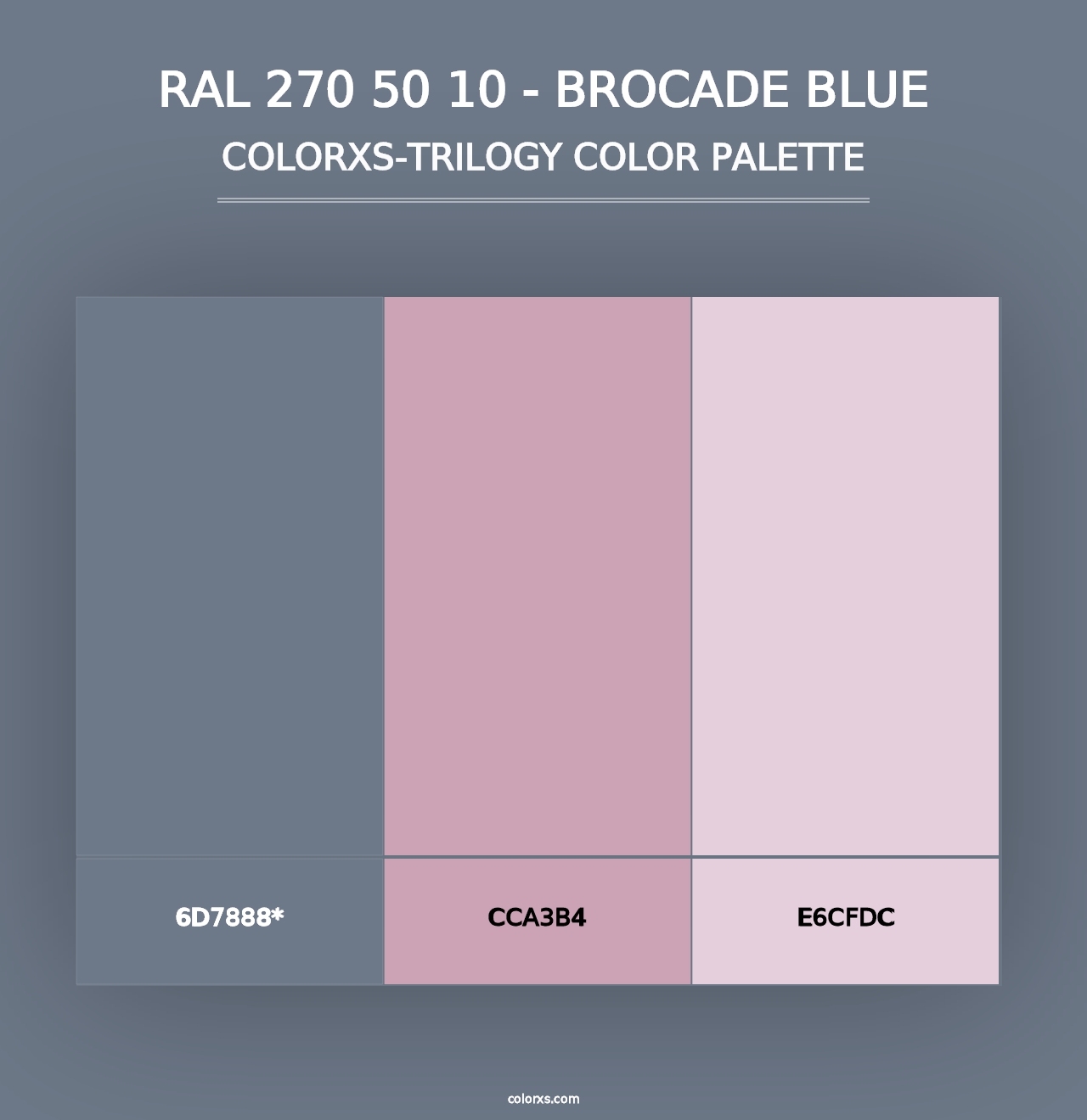 RAL 270 50 10 - Brocade Blue - Colorxs Trilogy Palette