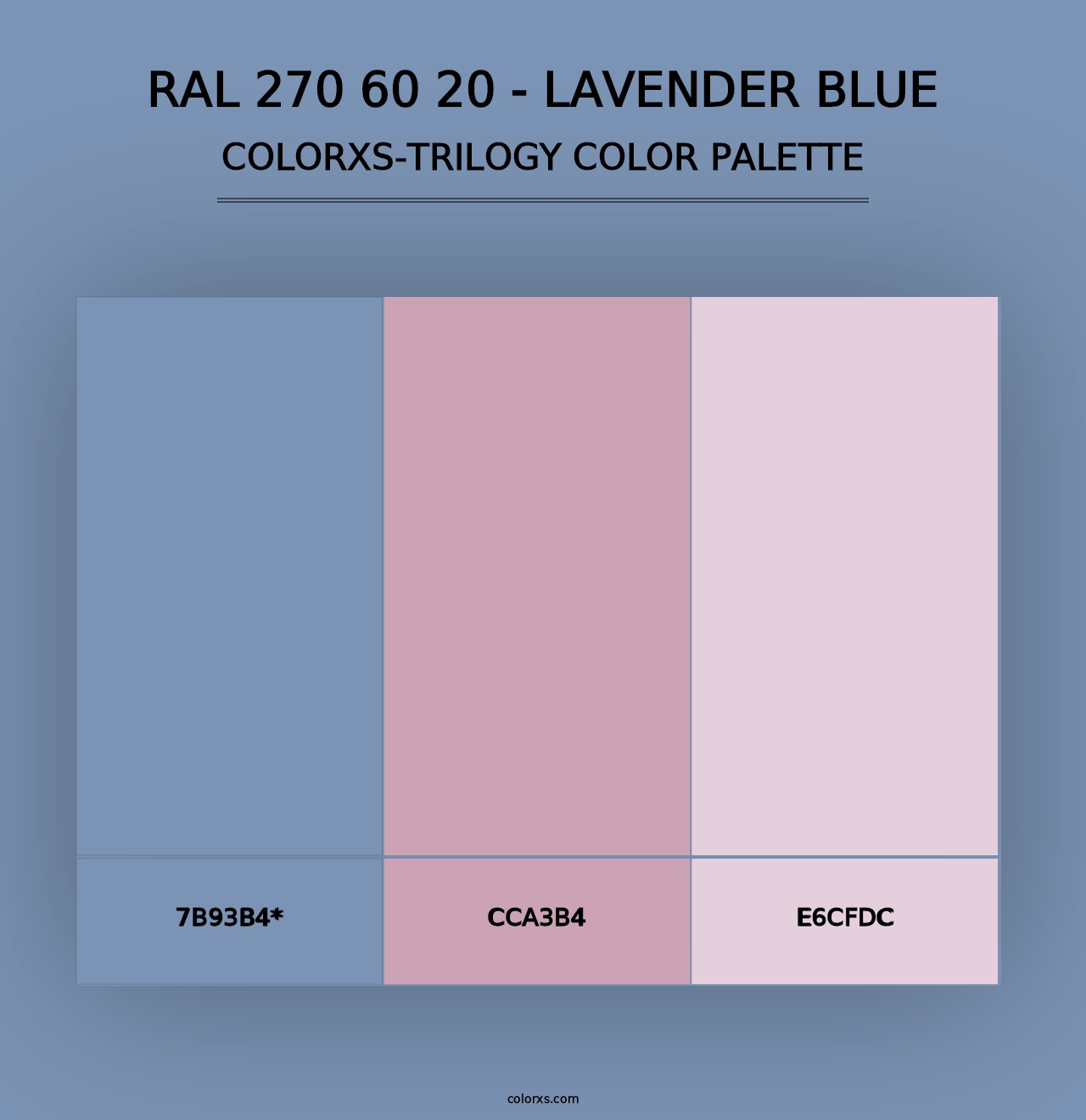 RAL 270 60 20 - Lavender Blue - Colorxs Trilogy Palette