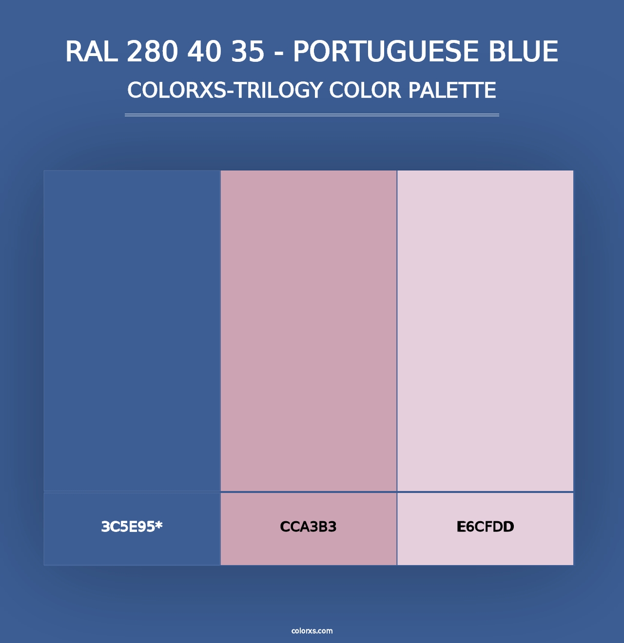 RAL 280 40 35 - Portuguese Blue - Colorxs Trilogy Palette