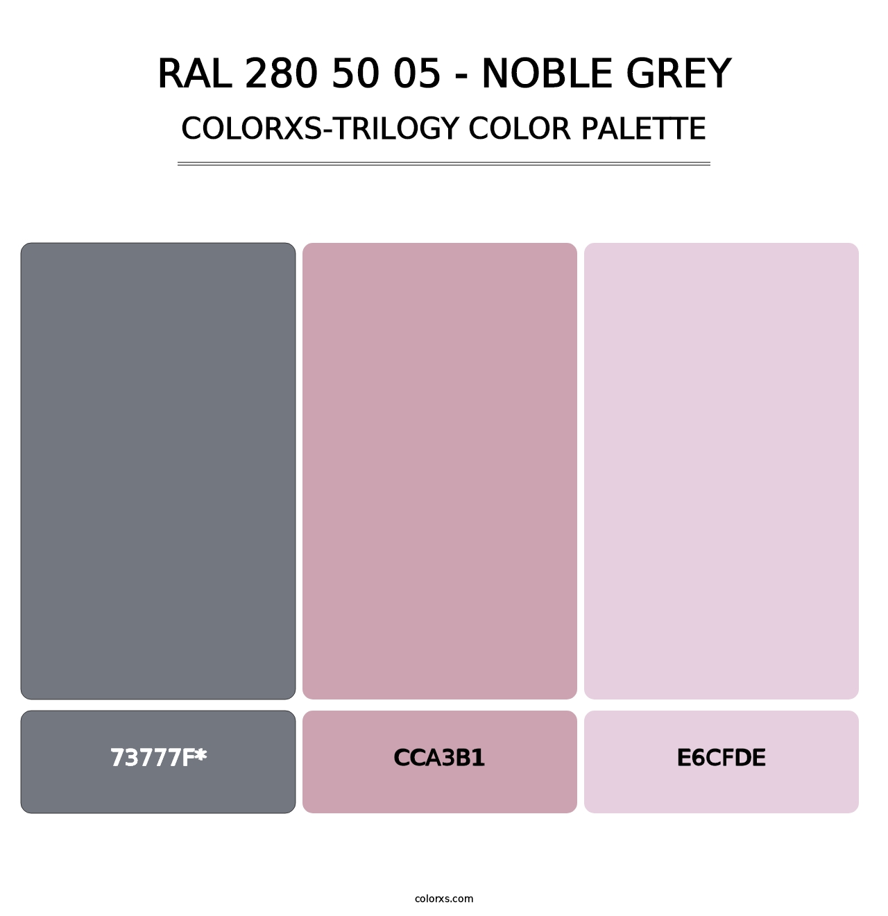 RAL 280 50 05 - Noble Grey - Colorxs Trilogy Palette