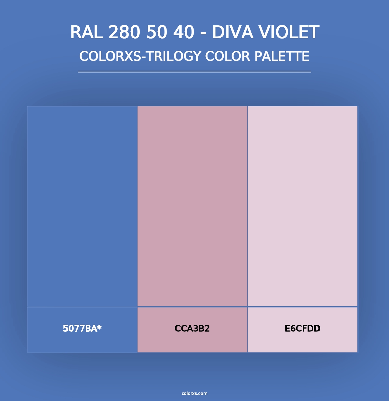 RAL 280 50 40 - Diva Violet - Colorxs Trilogy Palette