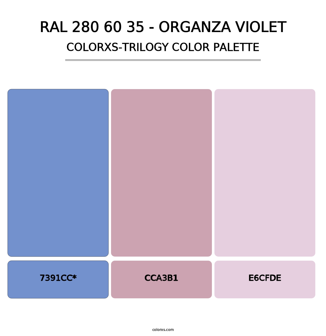 RAL 280 60 35 - Organza Violet - Colorxs Trilogy Palette