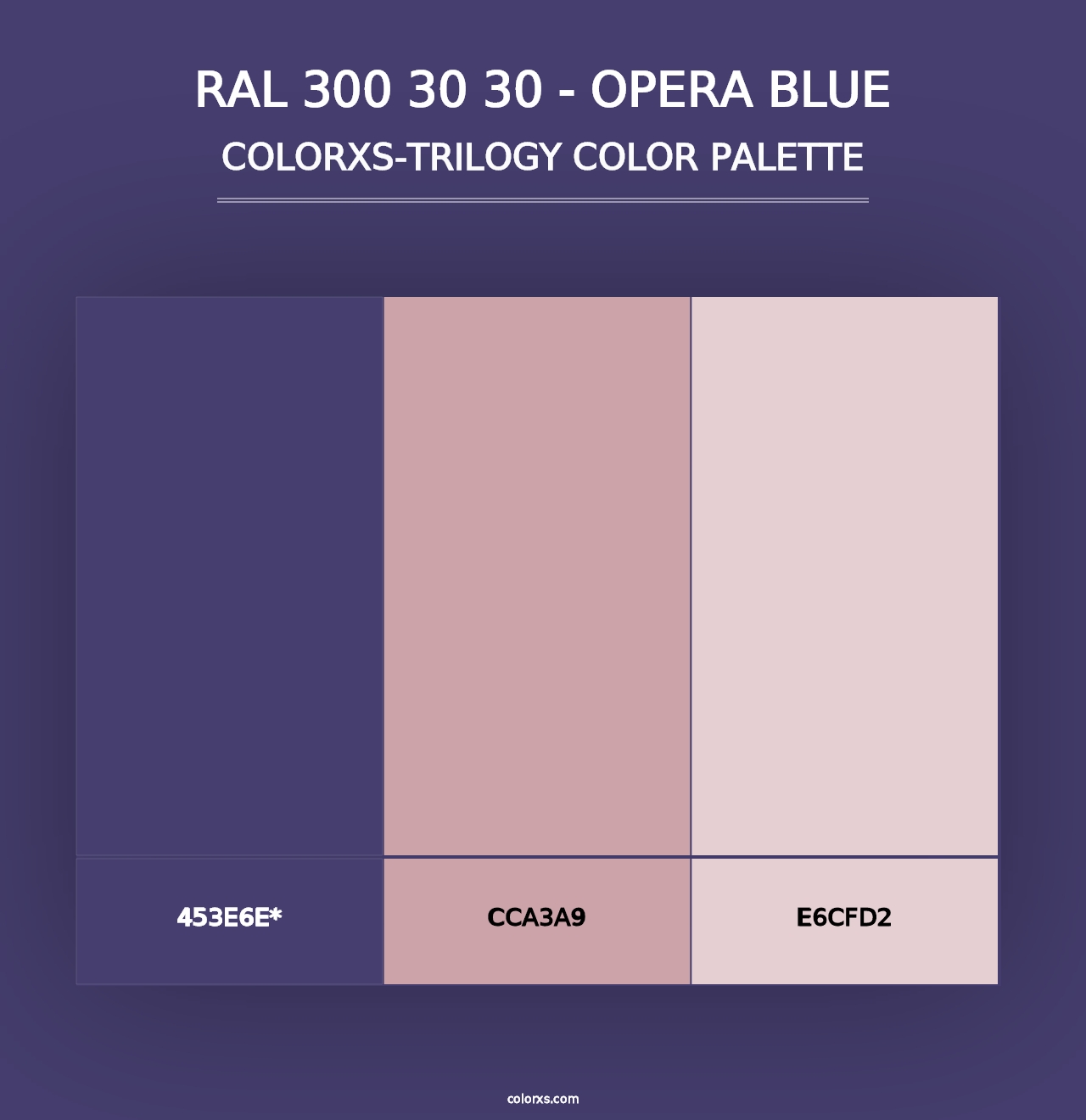 RAL 300 30 30 - Opera Blue - Colorxs Trilogy Palette