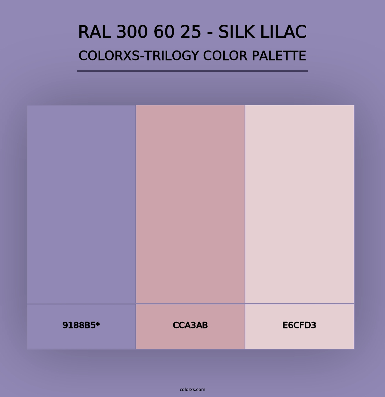 RAL 300 60 25 - Silk Lilac - Colorxs Trilogy Palette