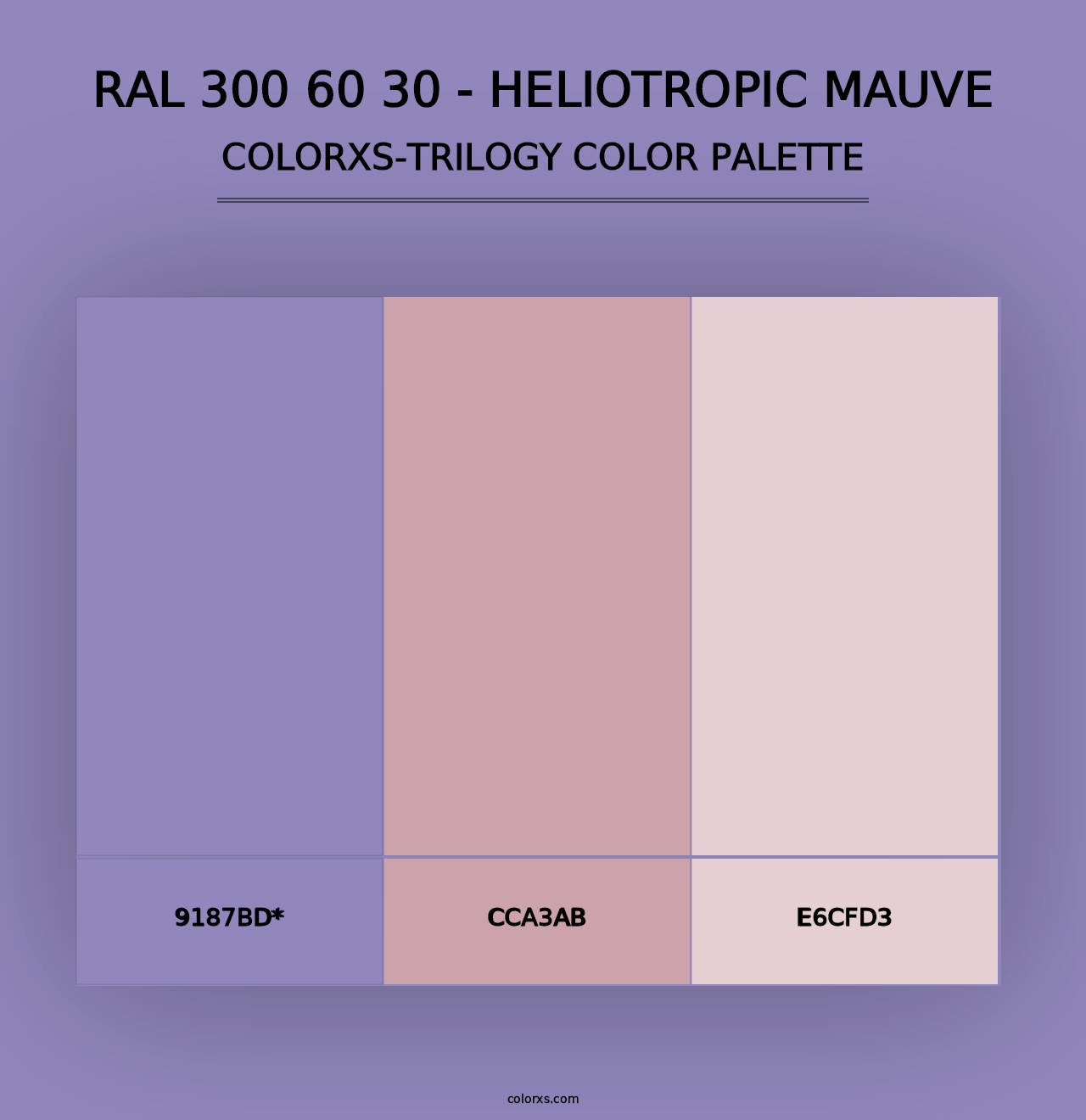 RAL 300 60 30 - Heliotropic Mauve - Colorxs Trilogy Palette