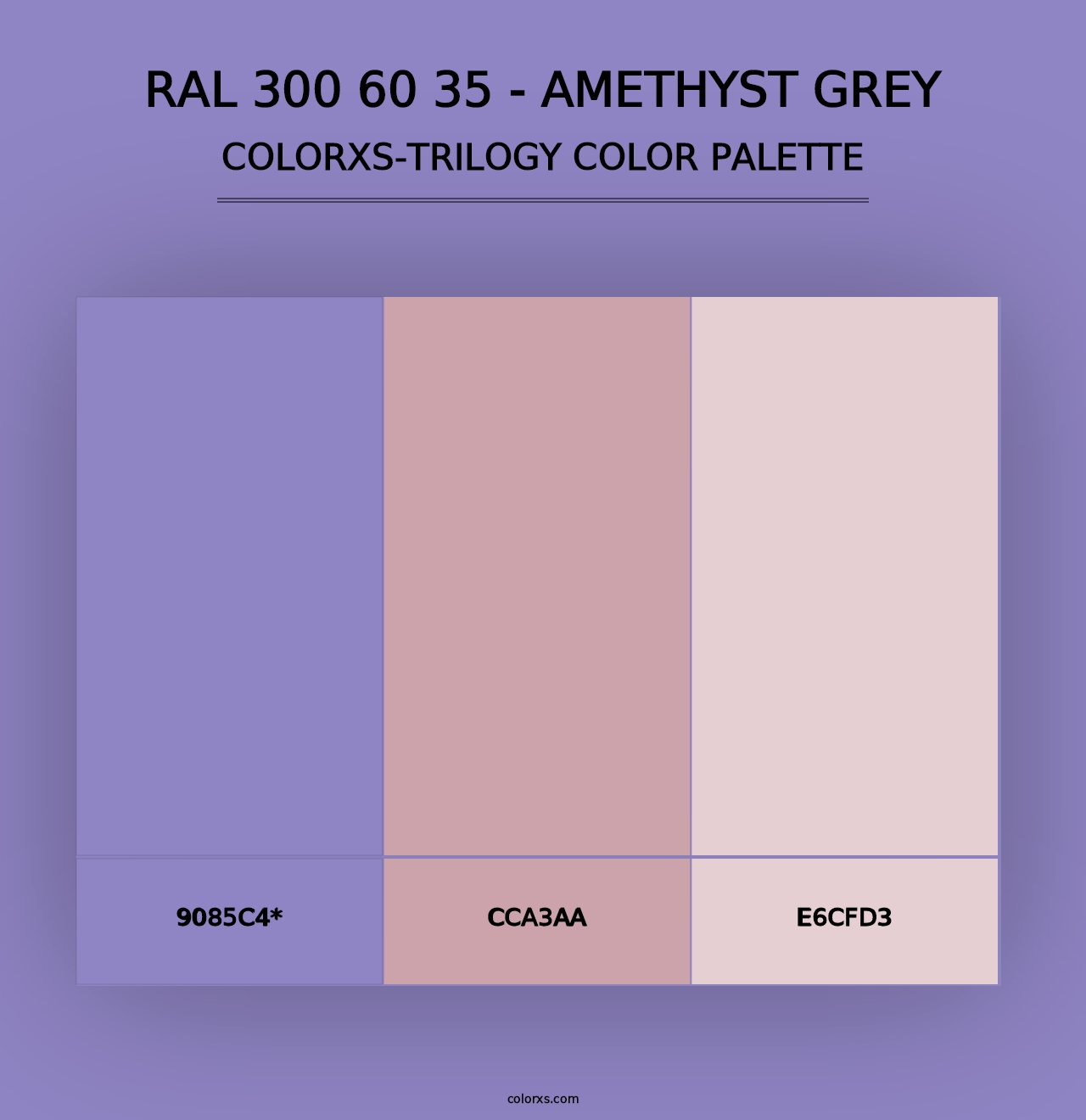 RAL 300 60 35 - Amethyst Grey - Colorxs Trilogy Palette