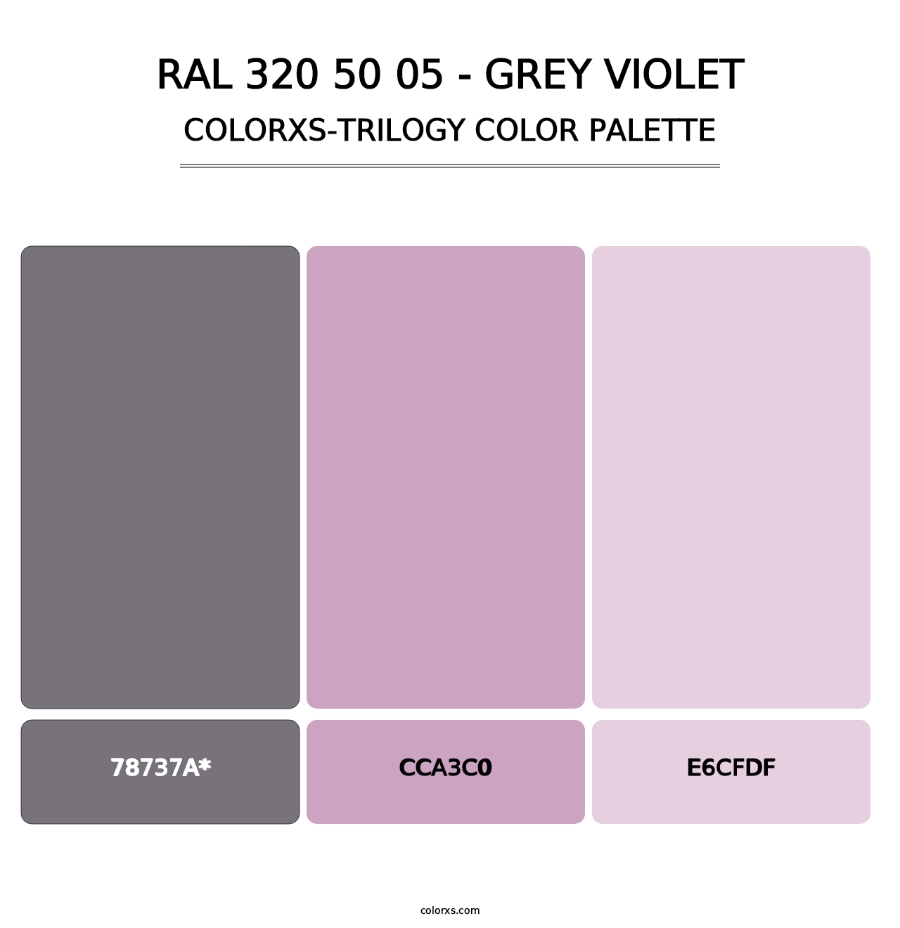 RAL 320 50 05 - Grey Violet - Colorxs Trilogy Palette