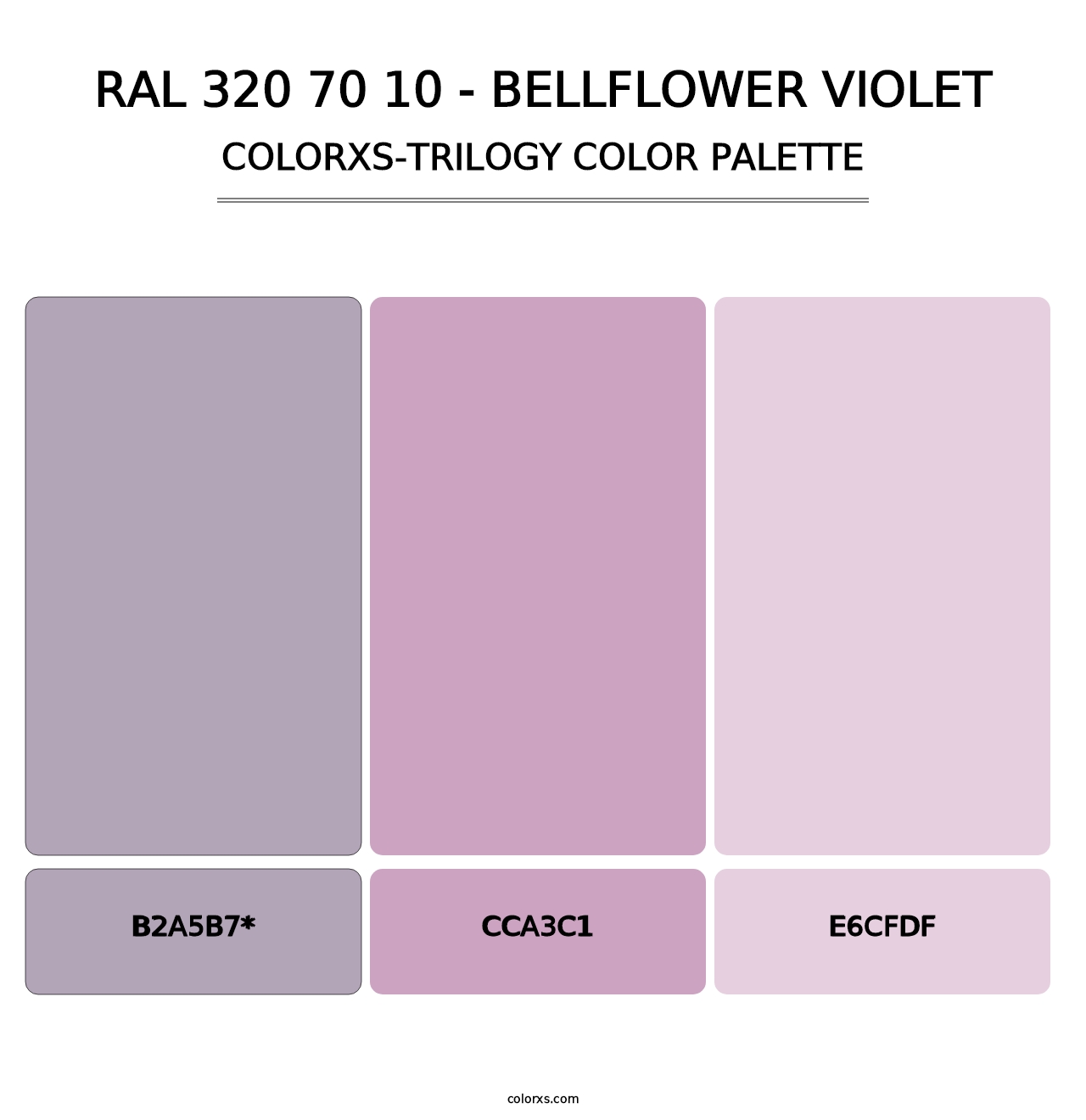 RAL 320 70 10 - Bellflower Violet - Colorxs Trilogy Palette