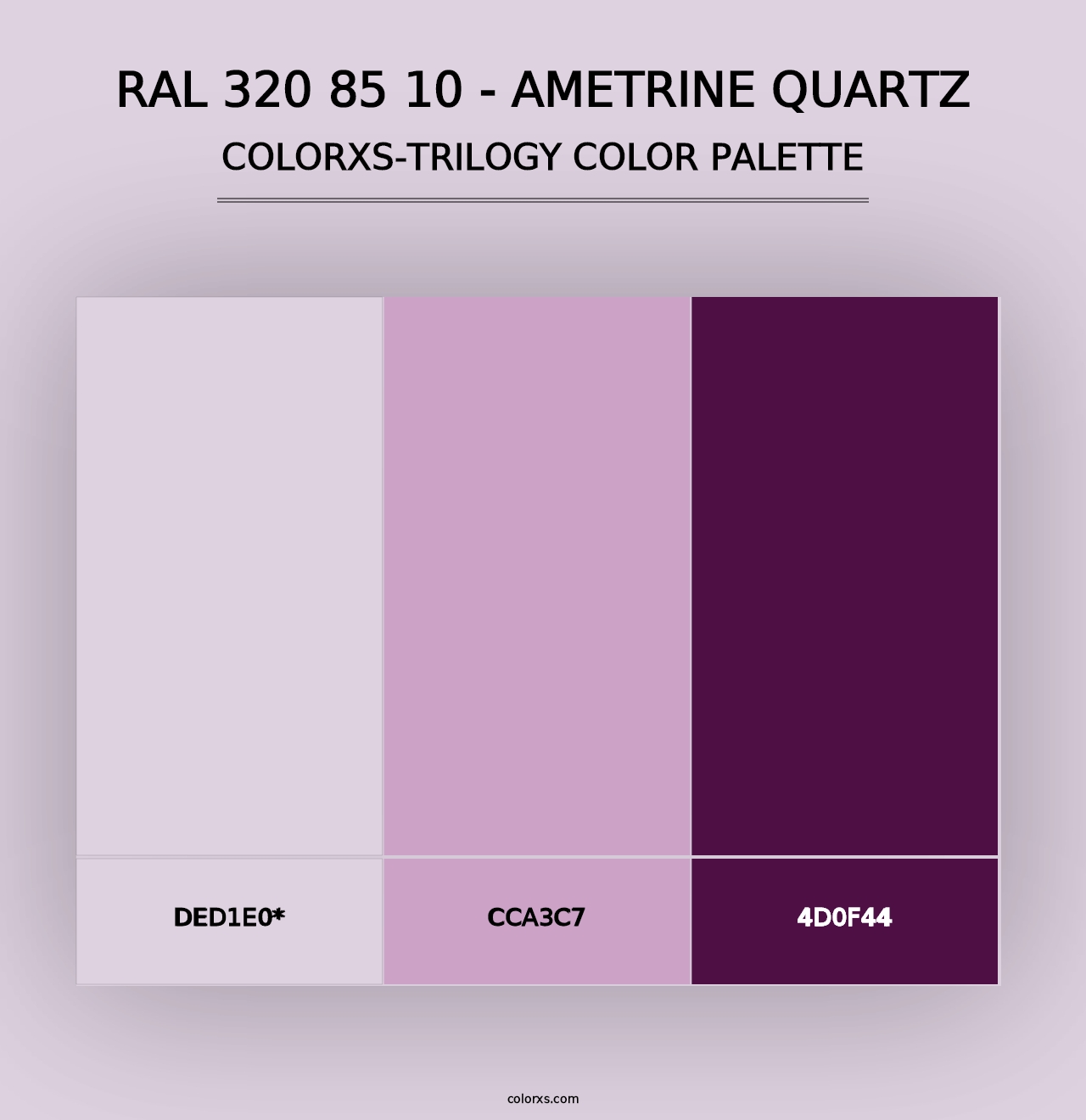 RAL 320 85 10 - Ametrine Quartz - Colorxs Trilogy Palette