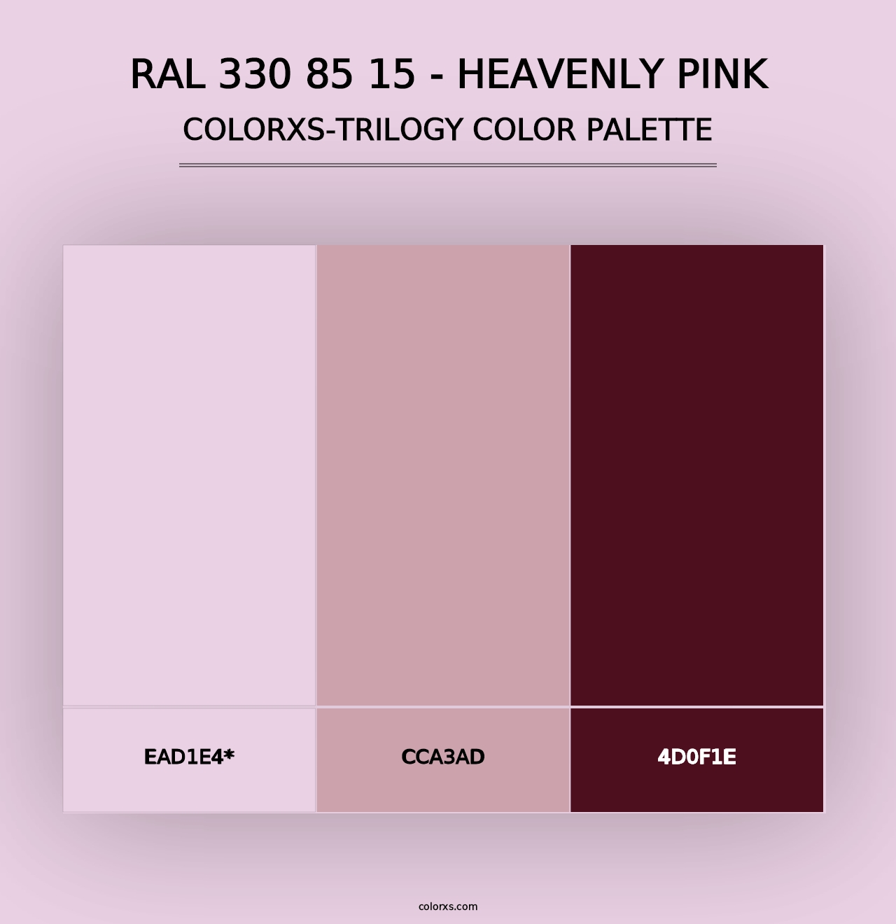 RAL 330 85 15 - Heavenly Pink - Colorxs Trilogy Palette