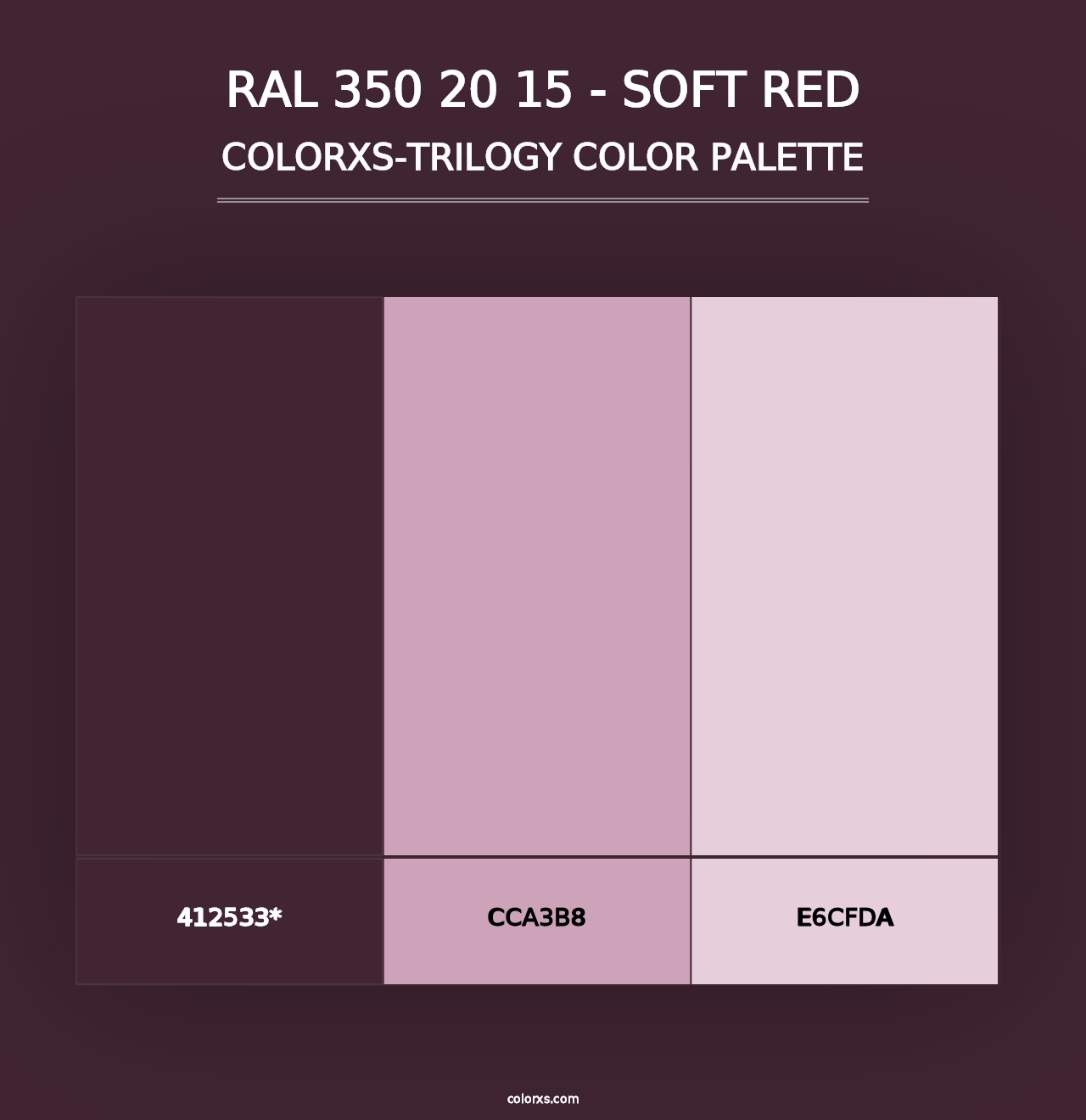 RAL 350 20 15 - Soft Red - Colorxs Trilogy Palette