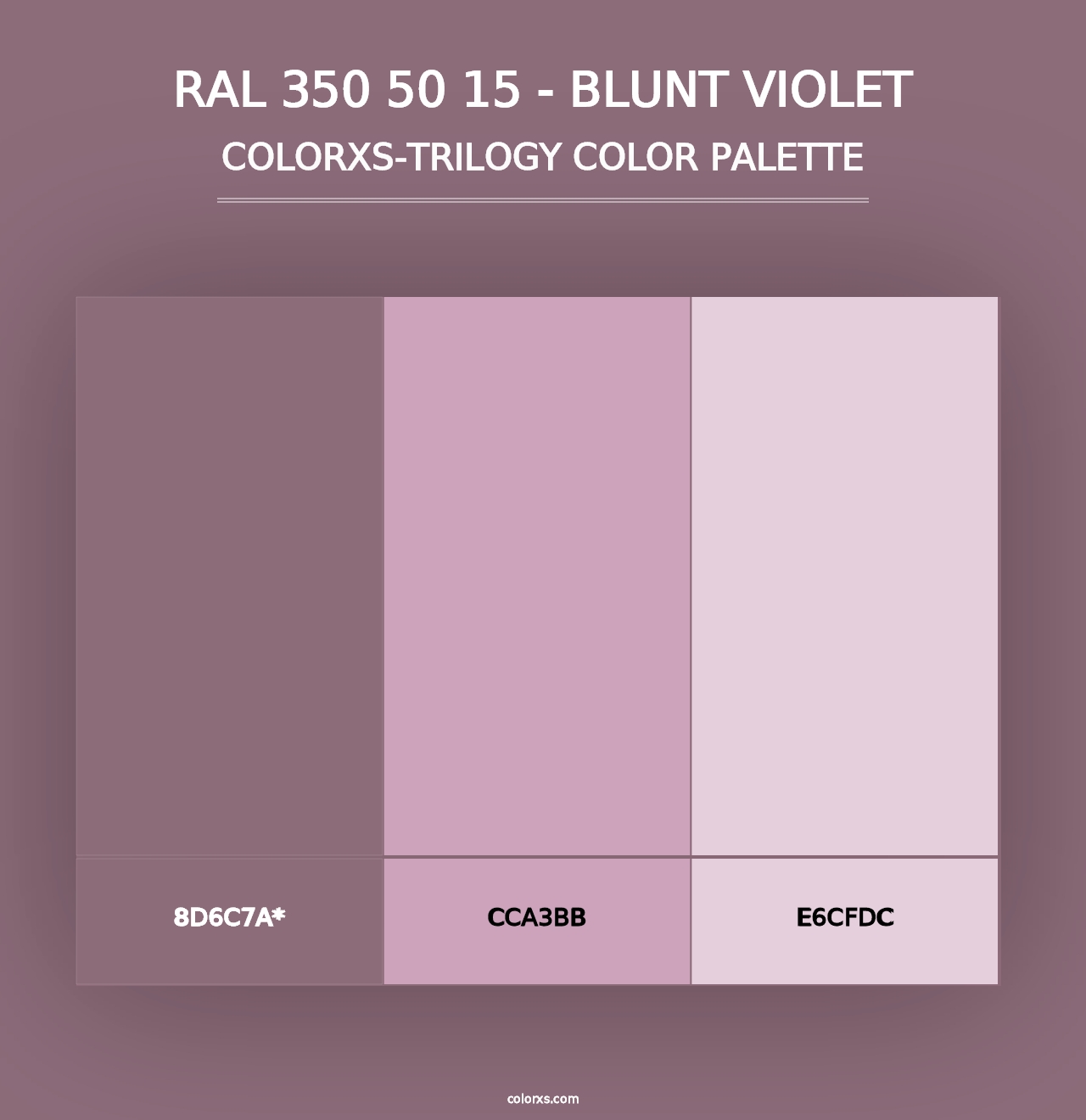 RAL 350 50 15 - Blunt Violet - Colorxs Trilogy Palette