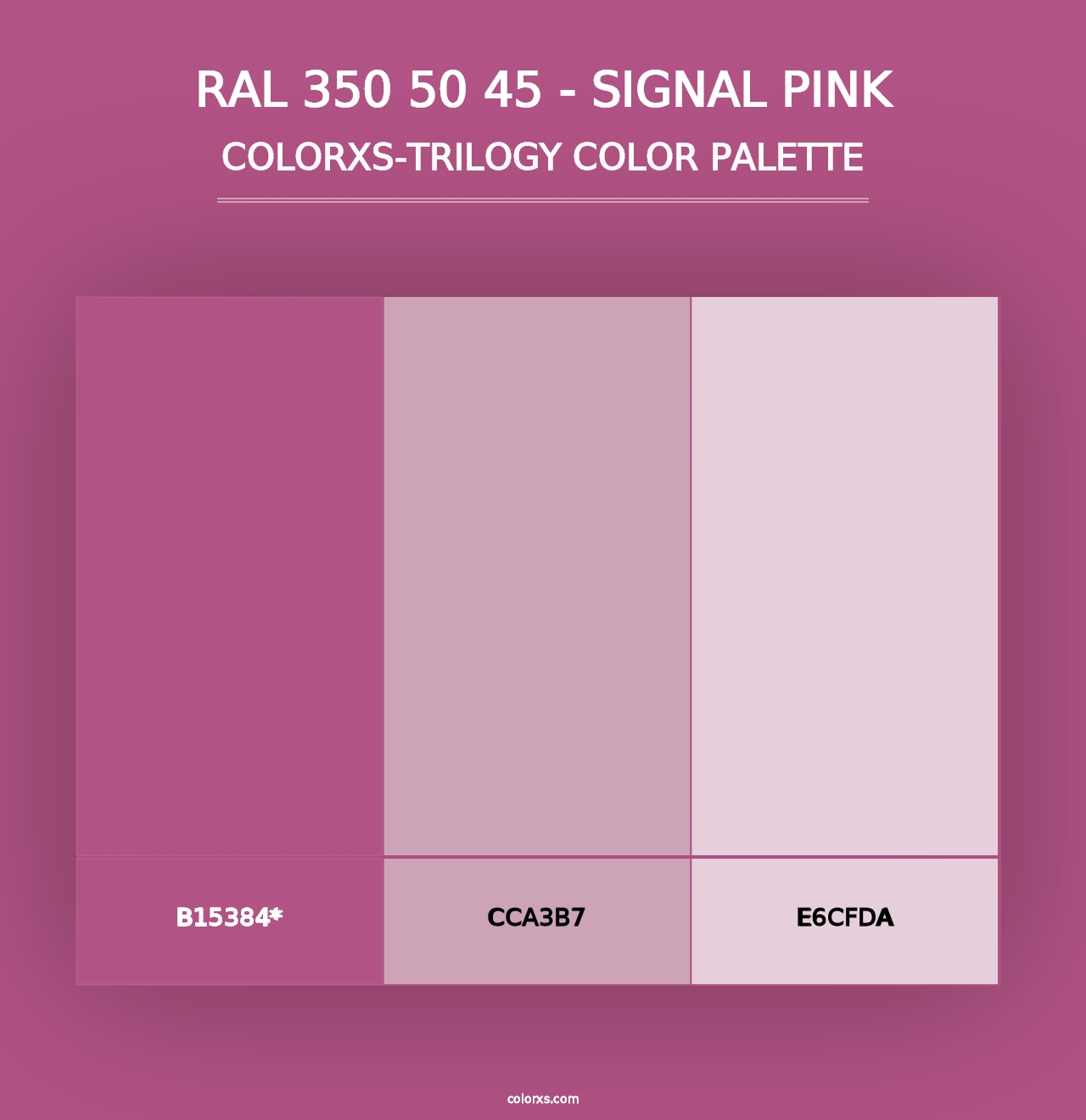 RAL 350 50 45 - Signal Pink - Colorxs Trilogy Palette