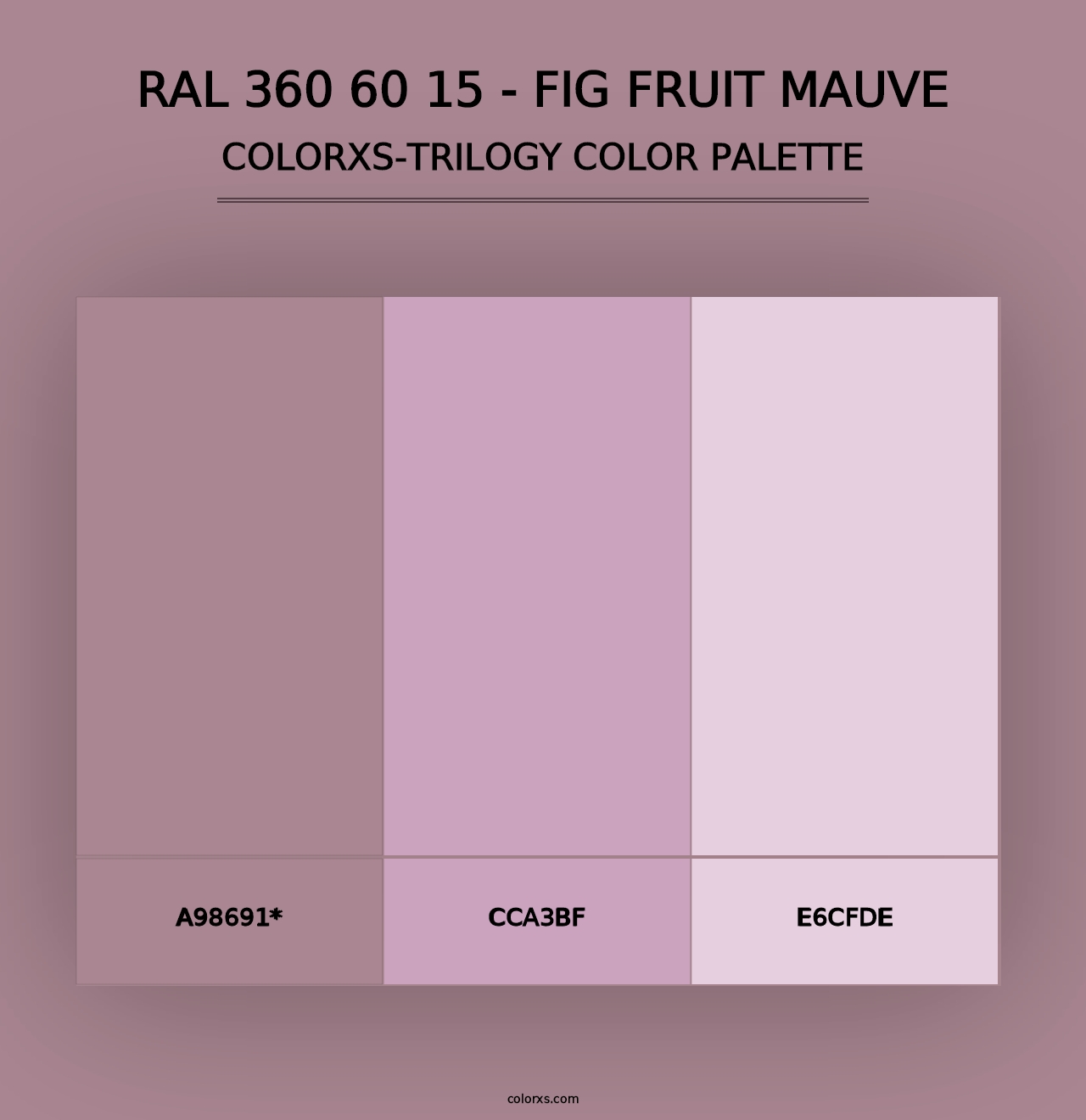 RAL 360 60 15 - Fig Fruit Mauve - Colorxs Trilogy Palette