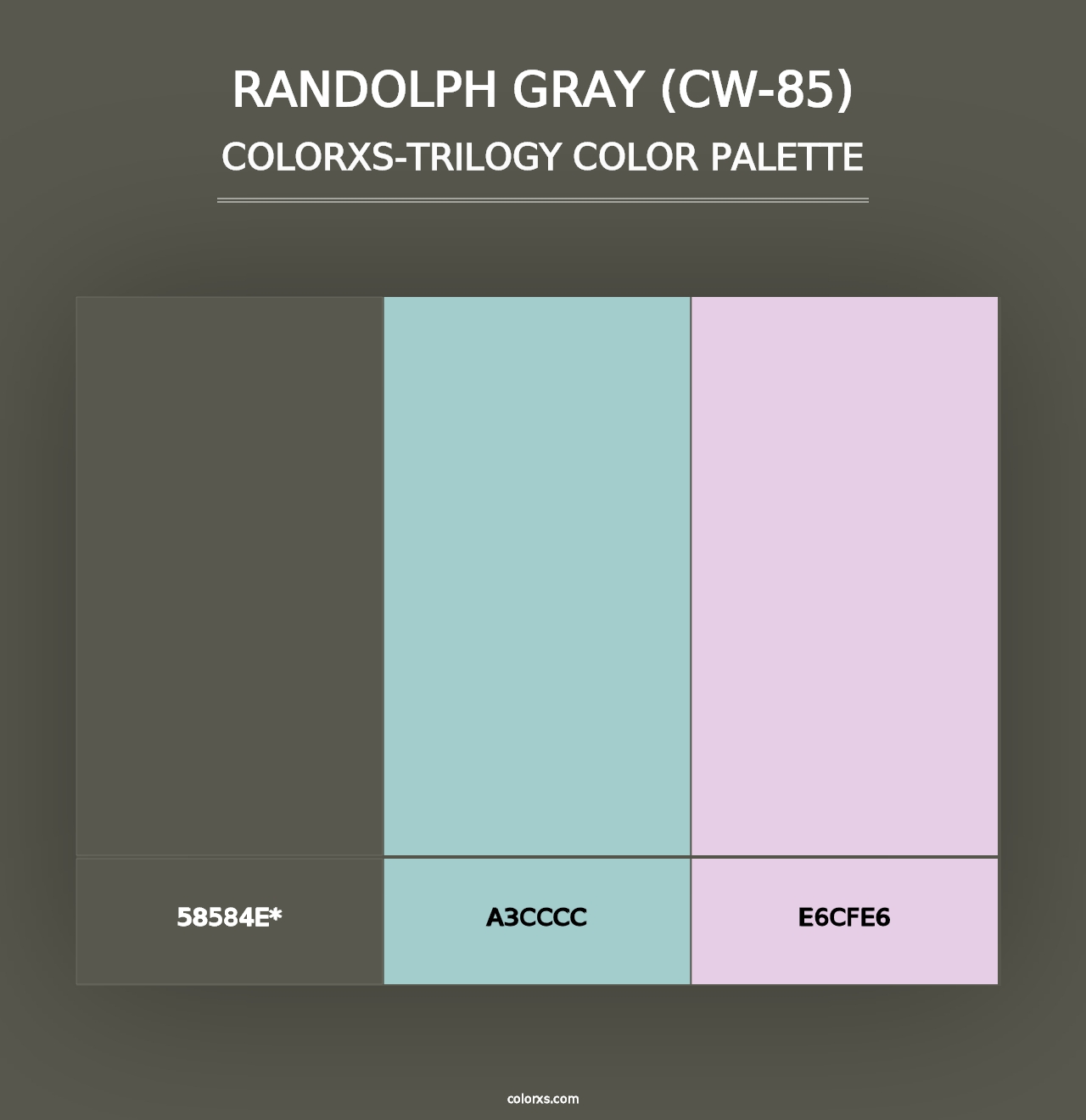 Randolph Gray (CW-85) - Colorxs Trilogy Palette