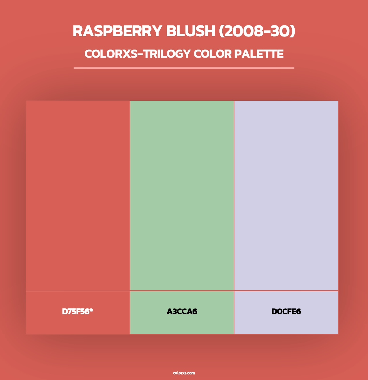 Raspberry Blush (2008-30) - Colorxs Trilogy Palette