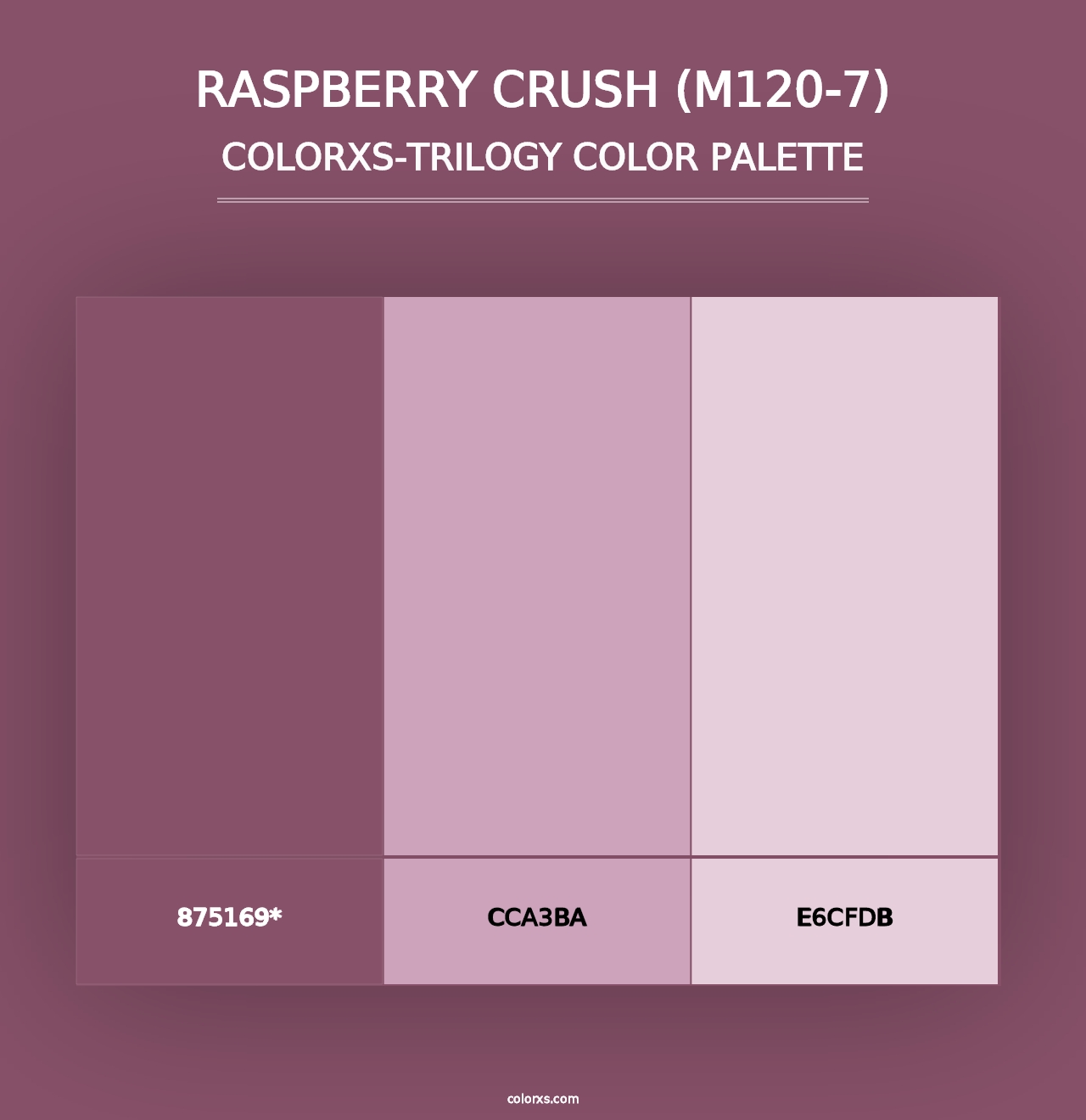 Raspberry Crush (M120-7) - Colorxs Trilogy Palette