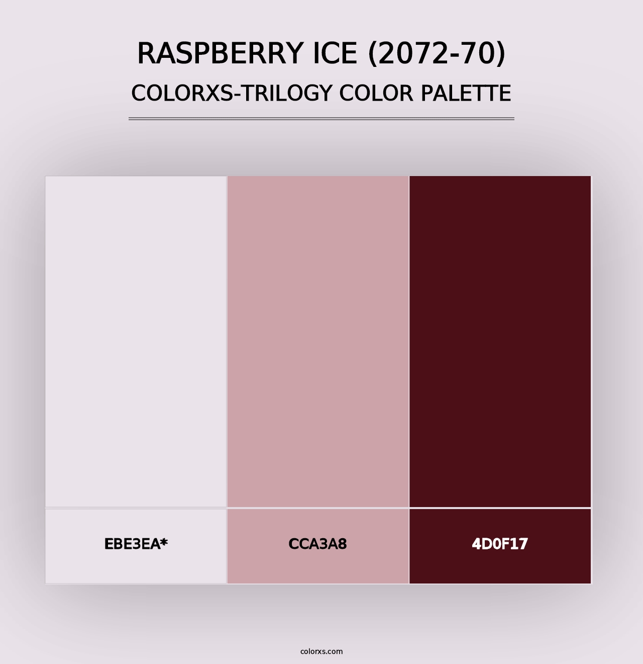 Raspberry Ice (2072-70) - Colorxs Trilogy Palette