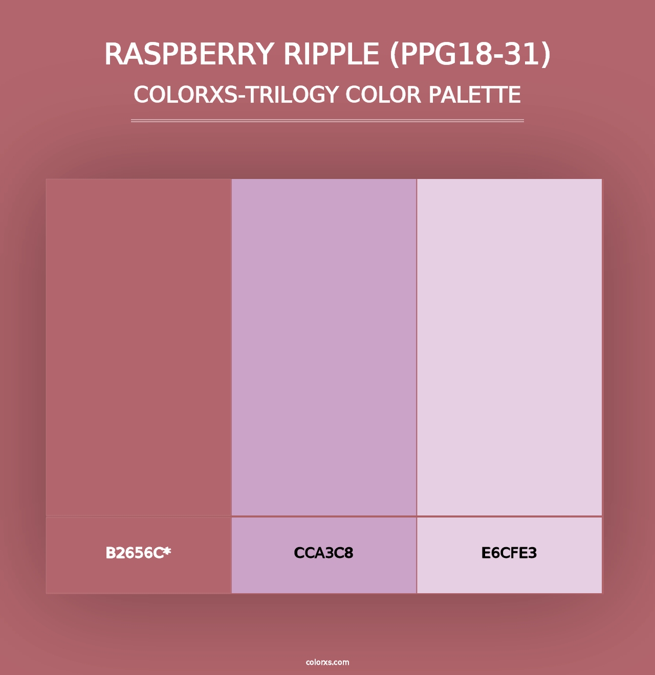 Raspberry Ripple (PPG18-31) - Colorxs Trilogy Palette