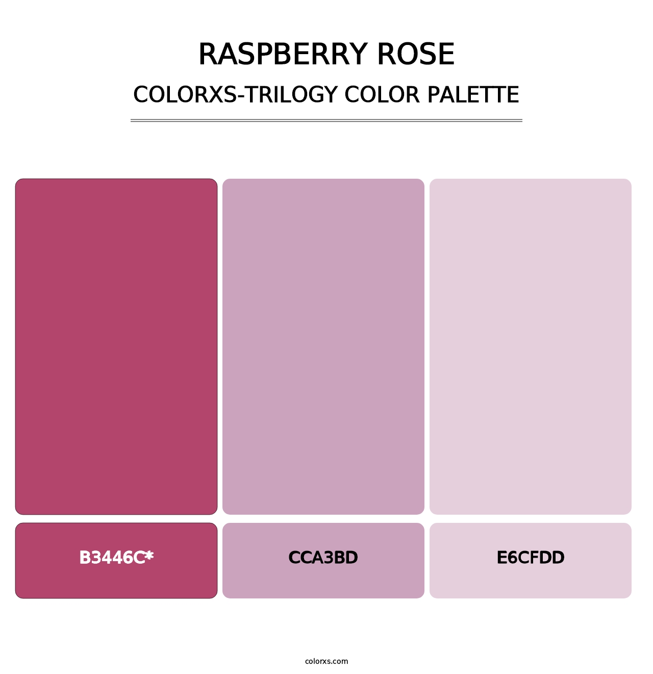 Raspberry Rose - Colorxs Trilogy Palette