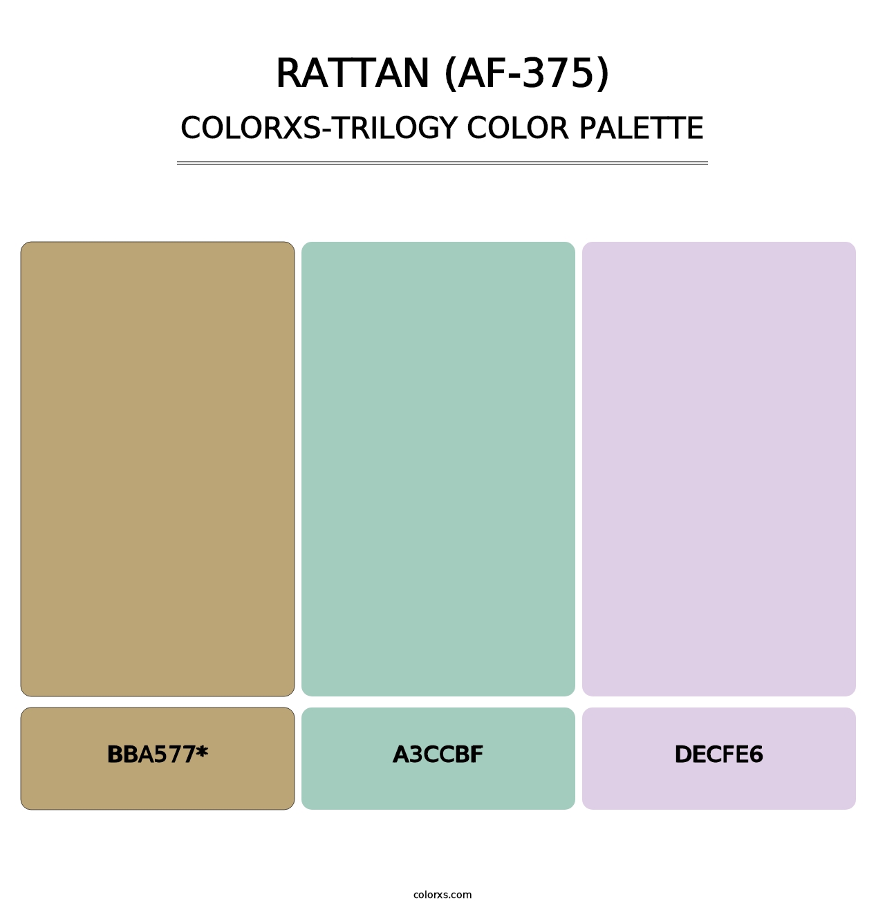 Rattan (AF-375) - Colorxs Trilogy Palette