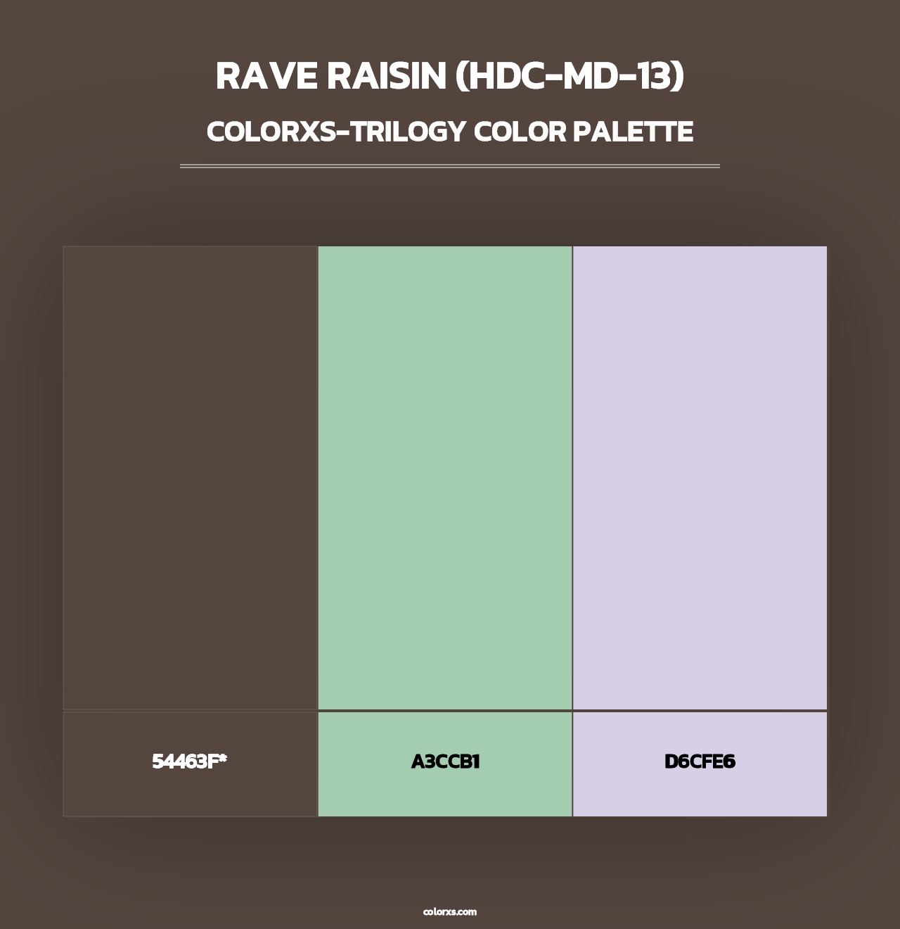 Rave Raisin (HDC-MD-13) - Colorxs Trilogy Palette