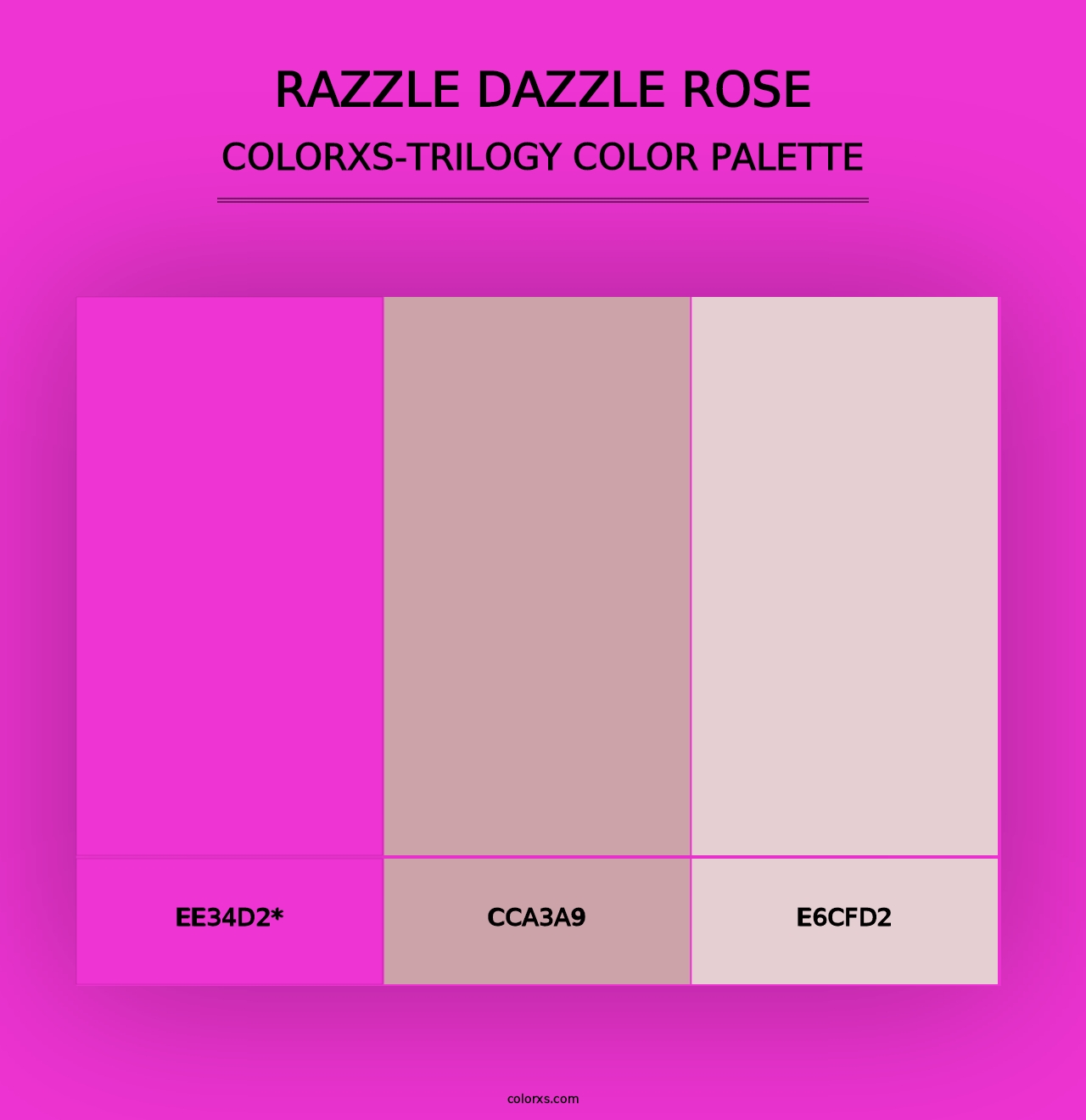 Razzle Dazzle Rose - Colorxs Trilogy Palette