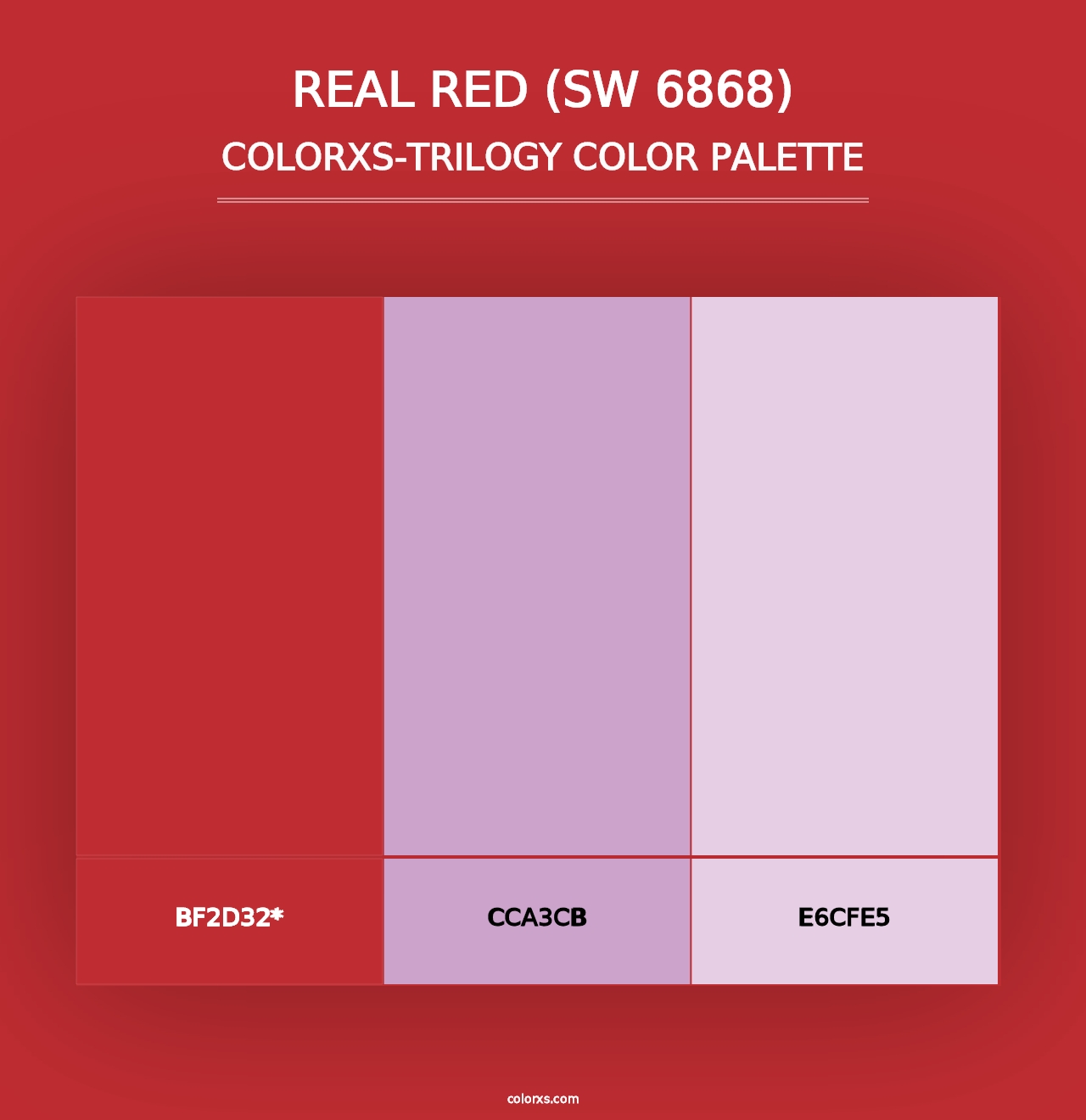 Real Red (SW 6868) - Colorxs Trilogy Palette