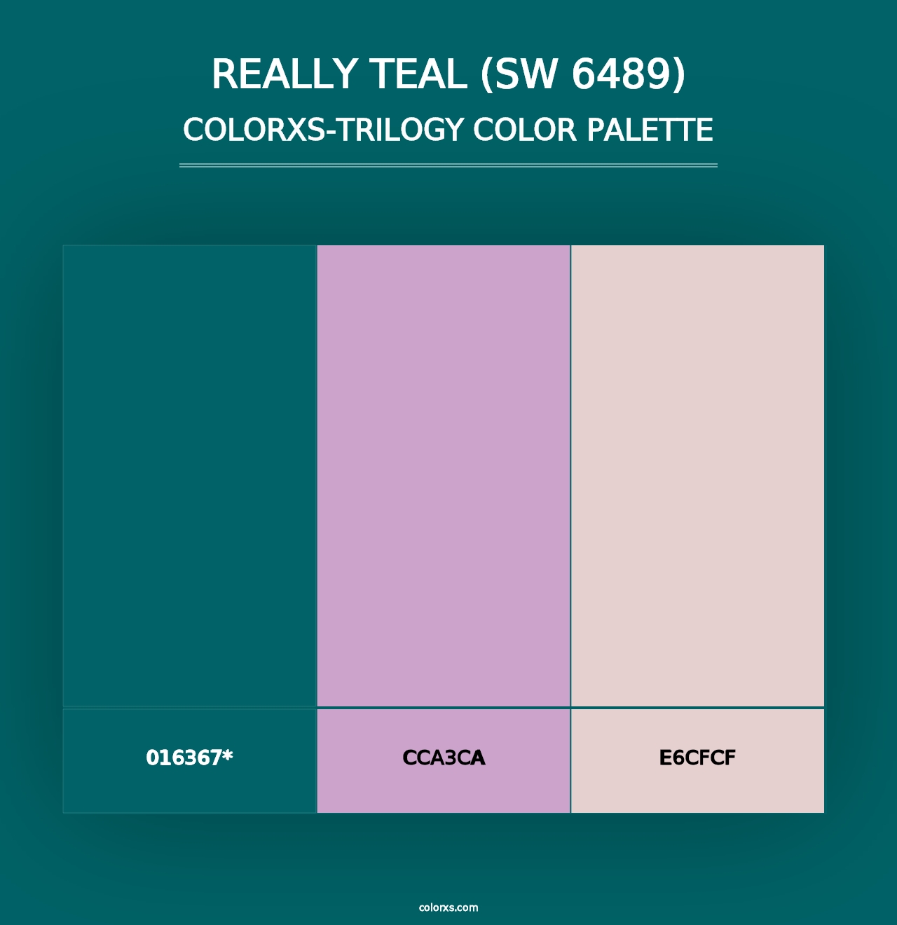 Really Teal (SW 6489) - Colorxs Trilogy Palette