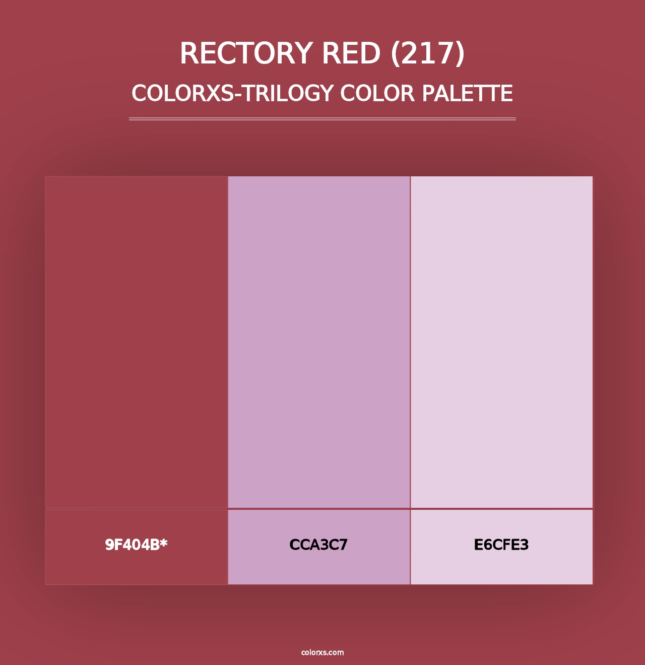 Rectory Red (217) - Colorxs Trilogy Palette