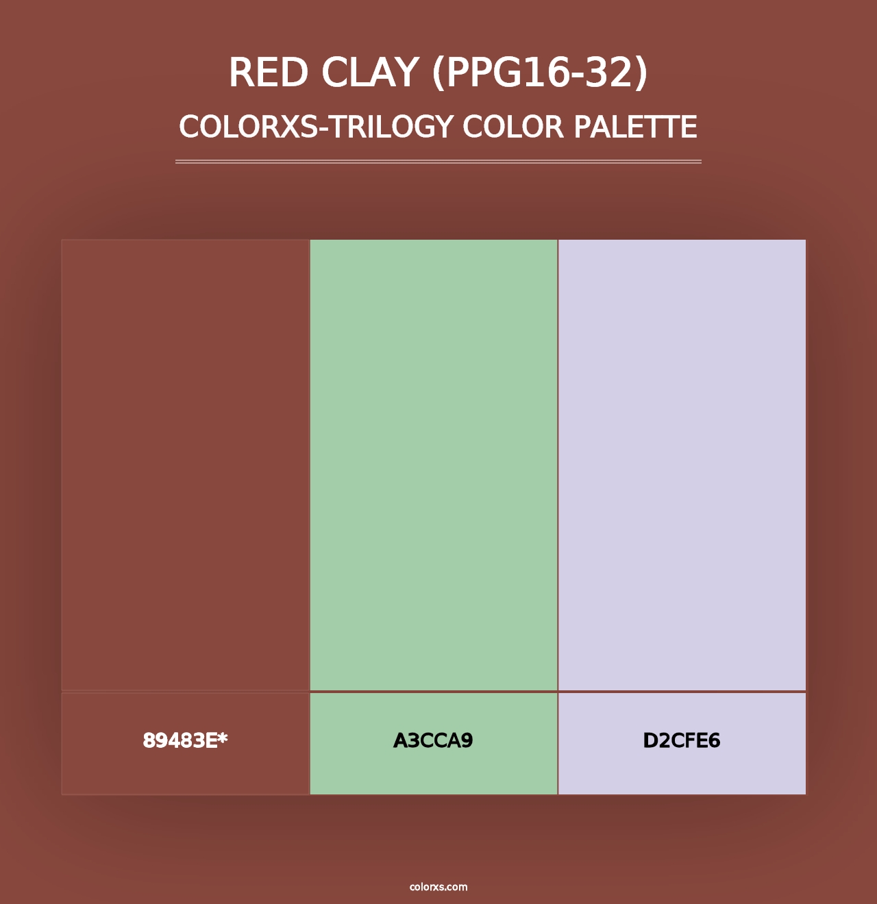 Red Clay (PPG16-32) - Colorxs Trilogy Palette