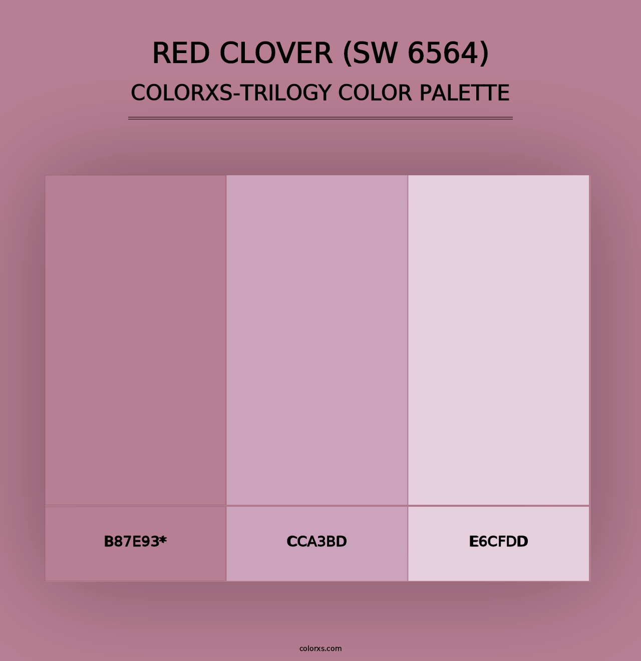 Red Clover (SW 6564) - Colorxs Trilogy Palette