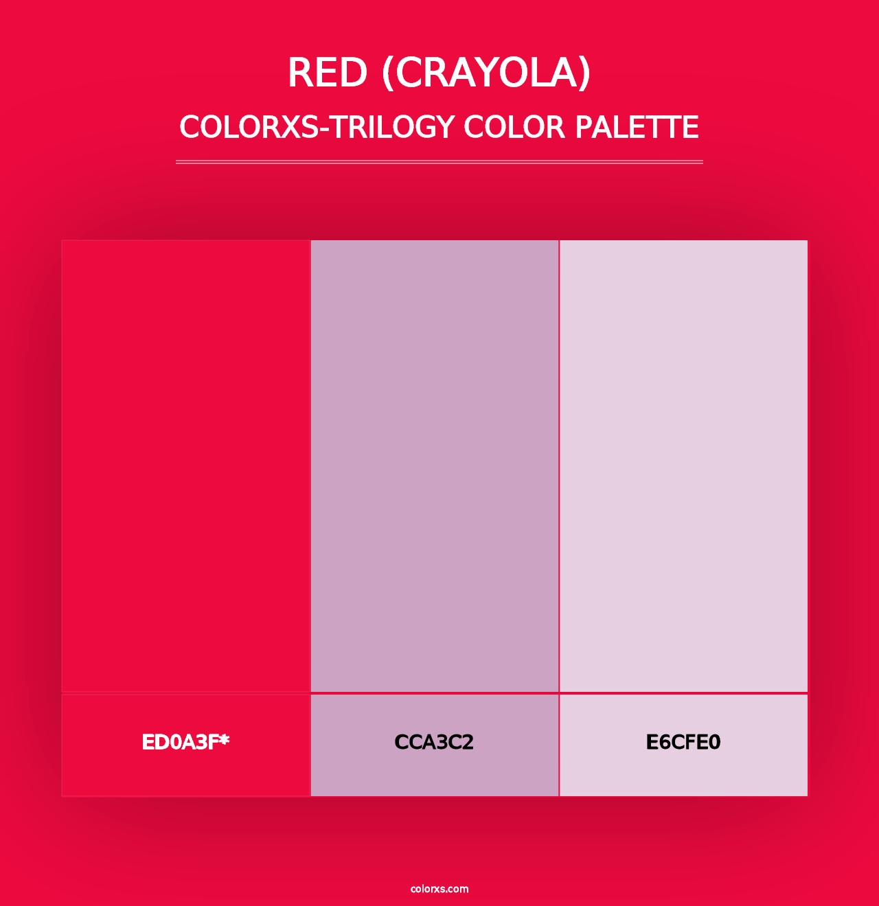 Red (Crayola) - Colorxs Trilogy Palette