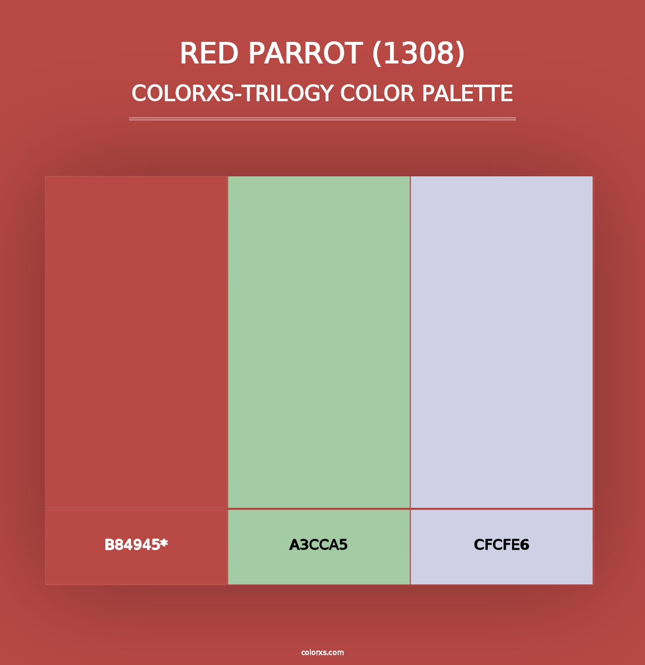 Red Parrot (1308) - Colorxs Trilogy Palette