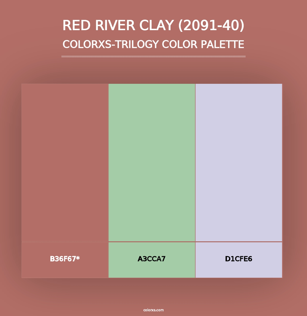 Red River Clay (2091-40) - Colorxs Trilogy Palette