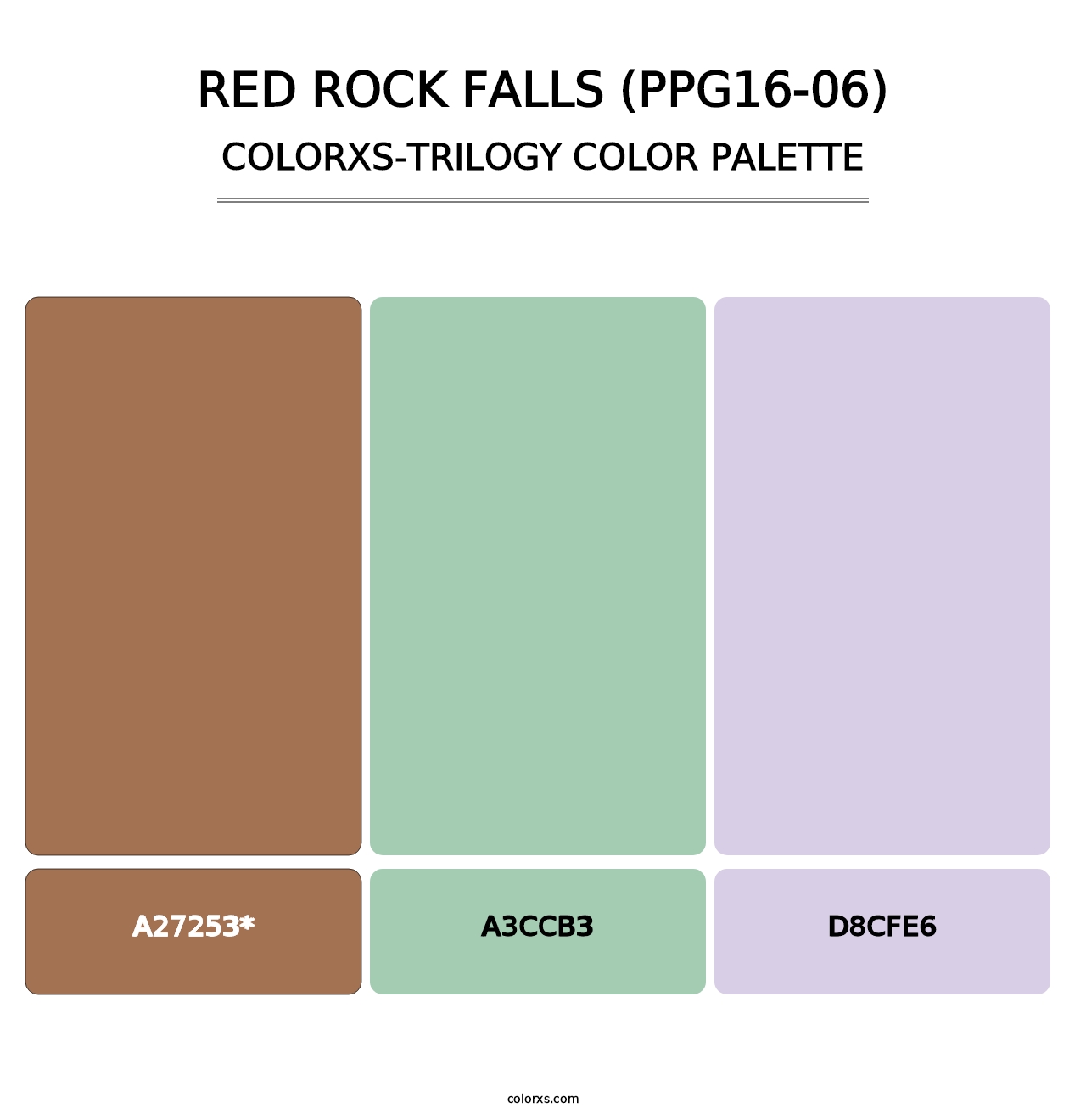 Red Rock Falls (PPG16-06) - Colorxs Trilogy Palette