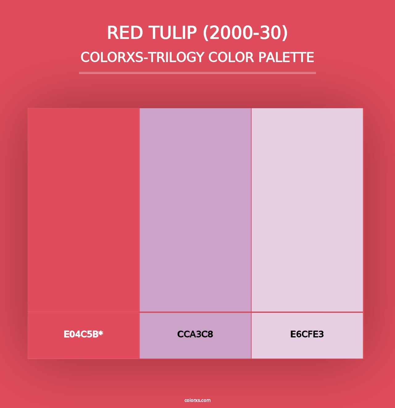 Red Tulip (2000-30) - Colorxs Trilogy Palette