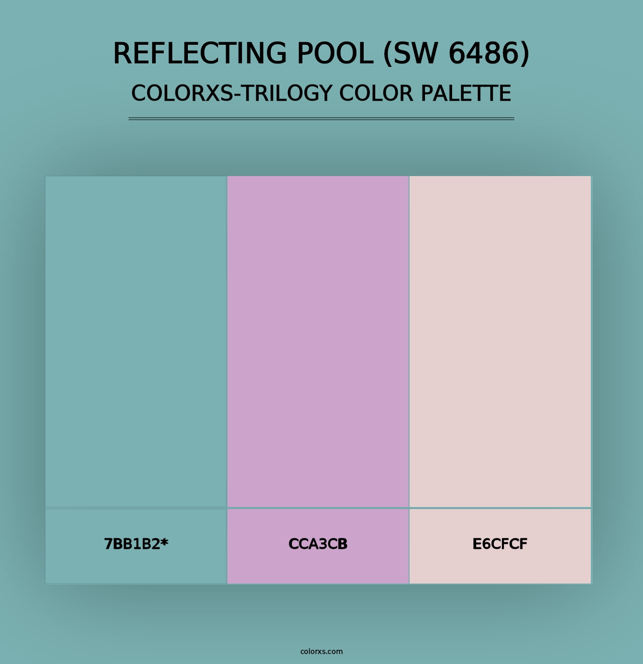 Reflecting Pool (SW 6486) - Colorxs Trilogy Palette