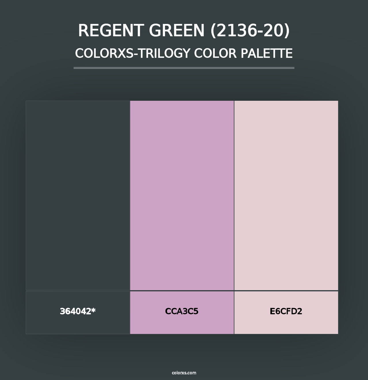 Regent Green (2136-20) - Colorxs Trilogy Palette