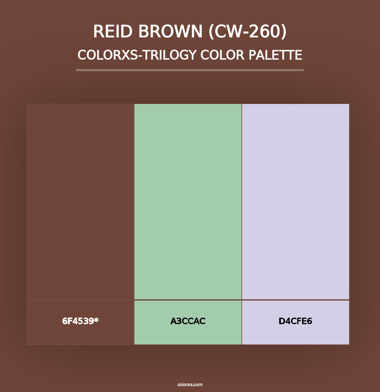 Reid Brown (CW-260) - Colorxs Trilogy Palette