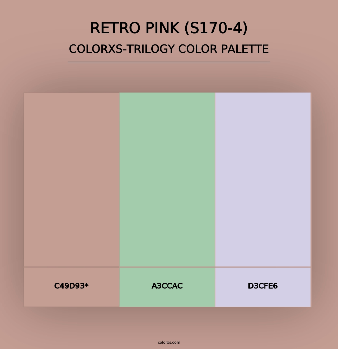 Retro Pink (S170-4) - Colorxs Trilogy Palette