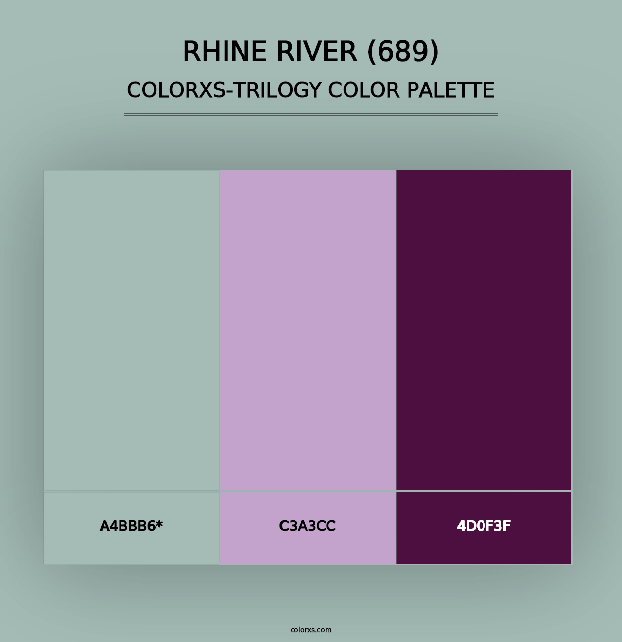 Rhine River (689) - Colorxs Trilogy Palette